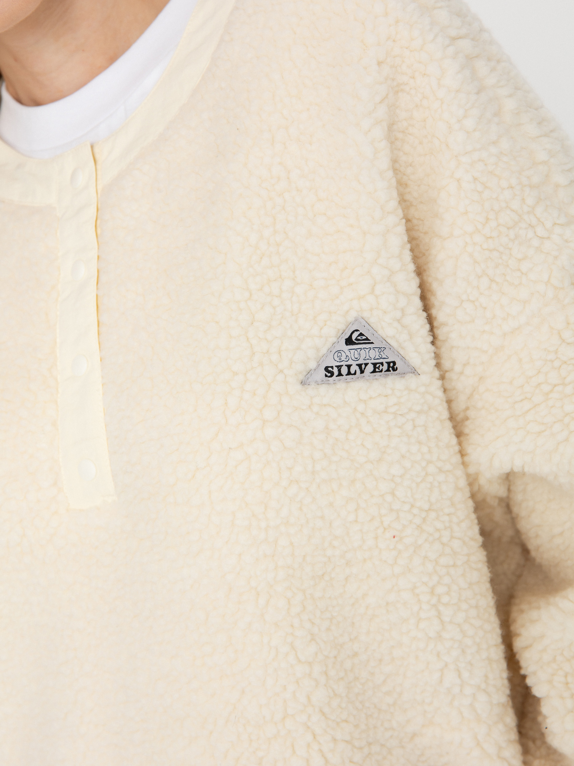 Дамски Поларени суитшърт Quiksilver Barranco Crew (snow white)