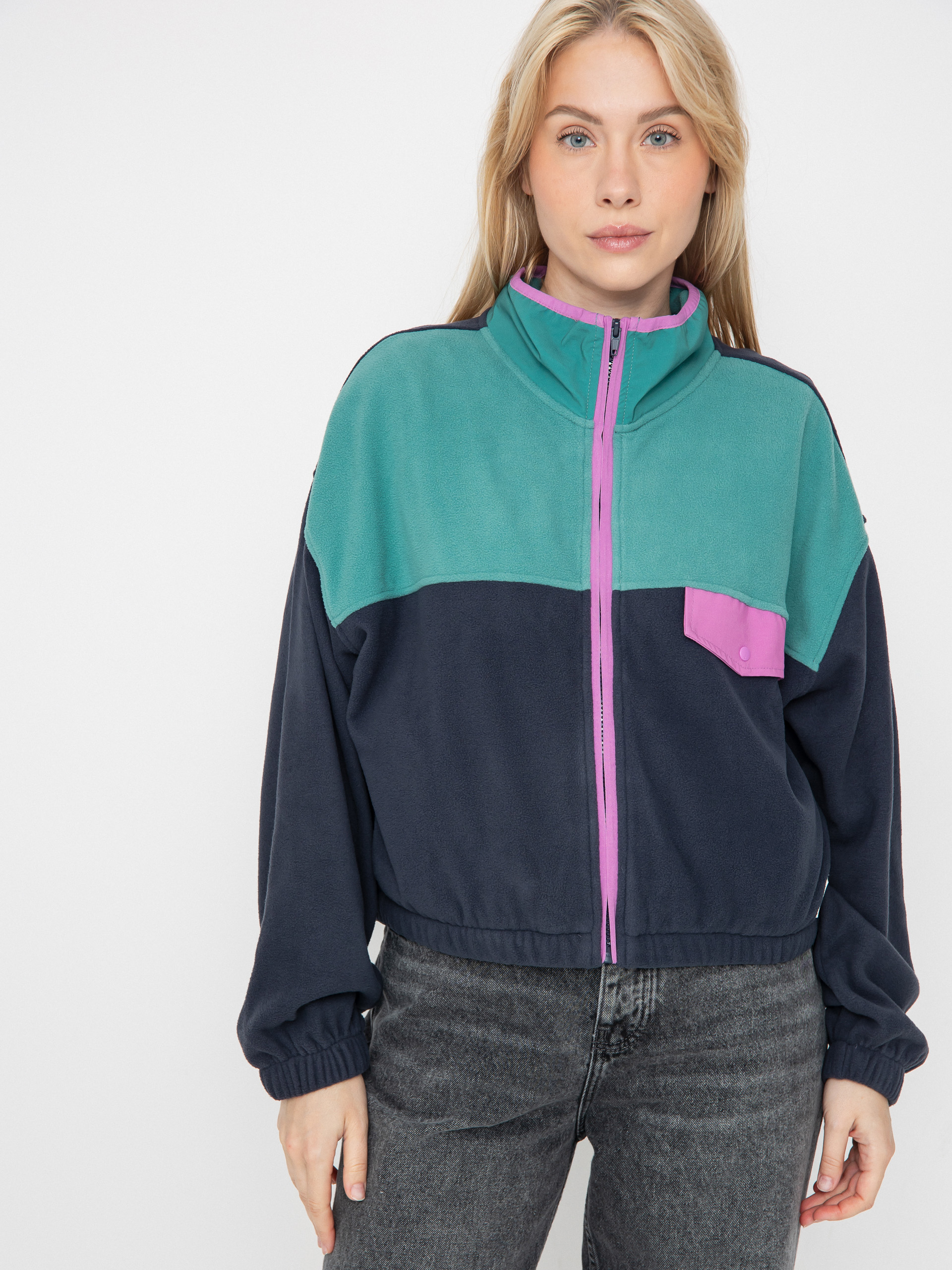 Поларени суитшърт Quiksilver Kedai FZ Wmn (india ink)