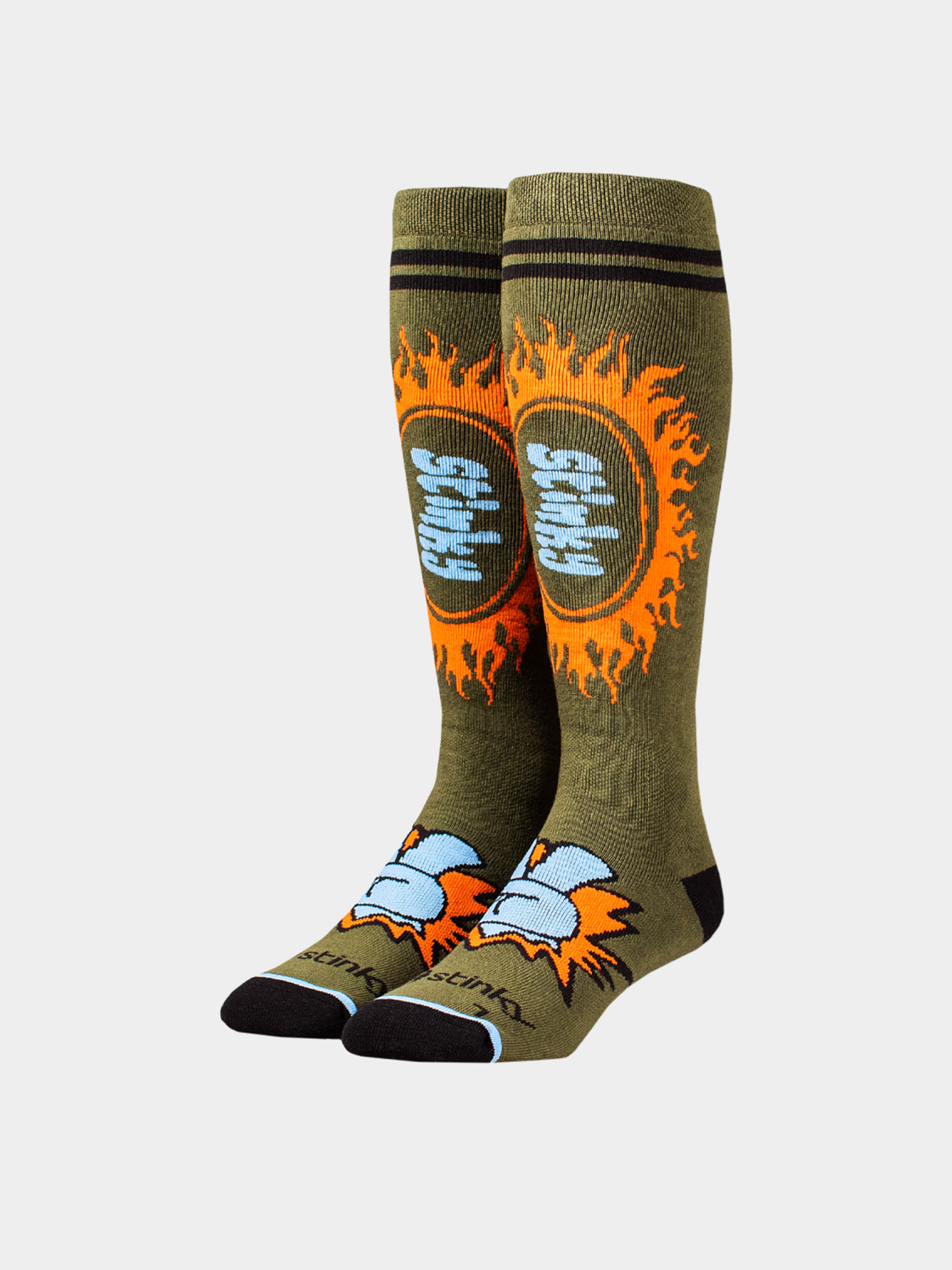 Чорапи Stinky Socks Peace Out (sunburst green)