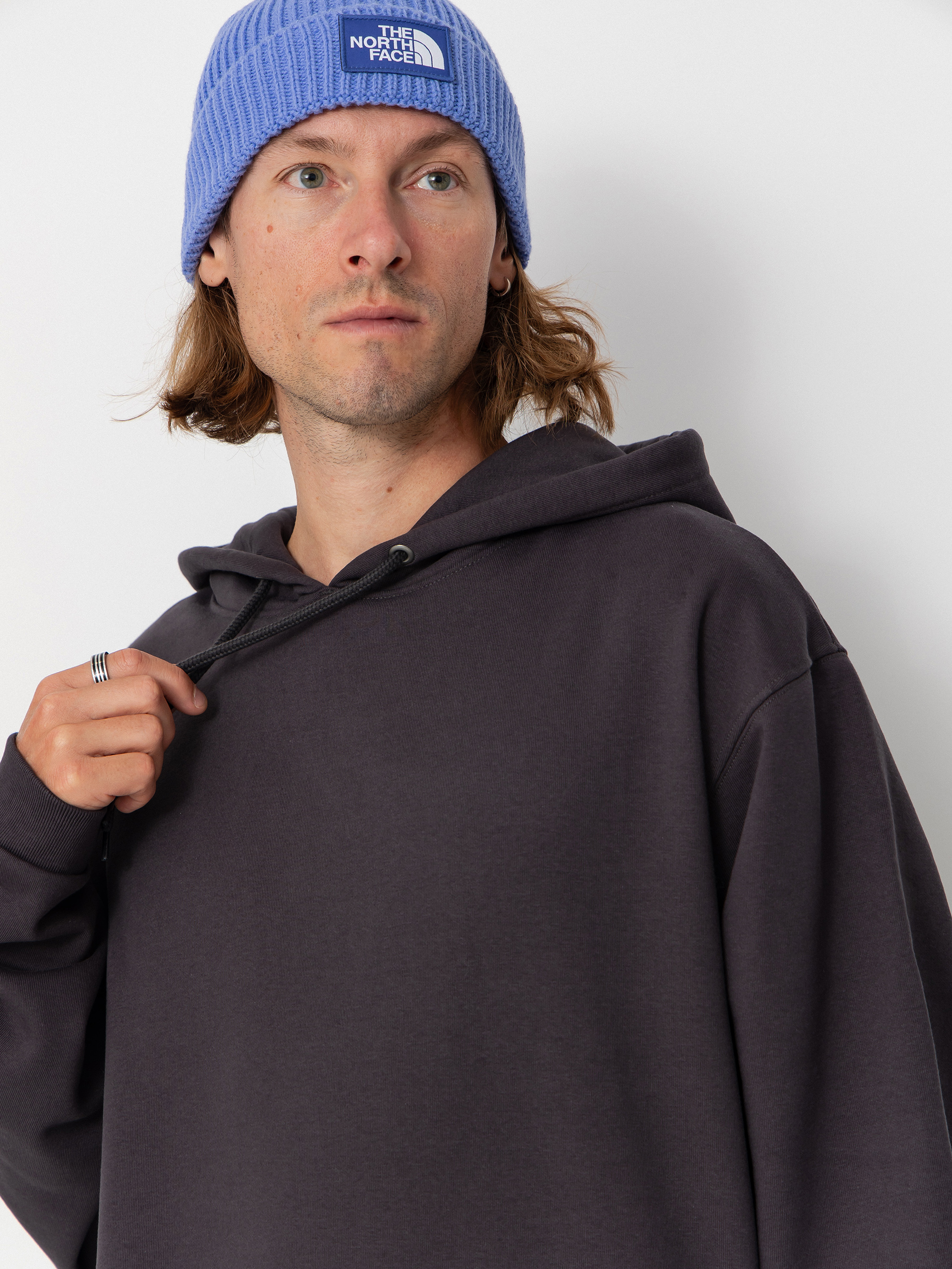 Суитшърт с качулка The North Face Red Box HD (obsidian)