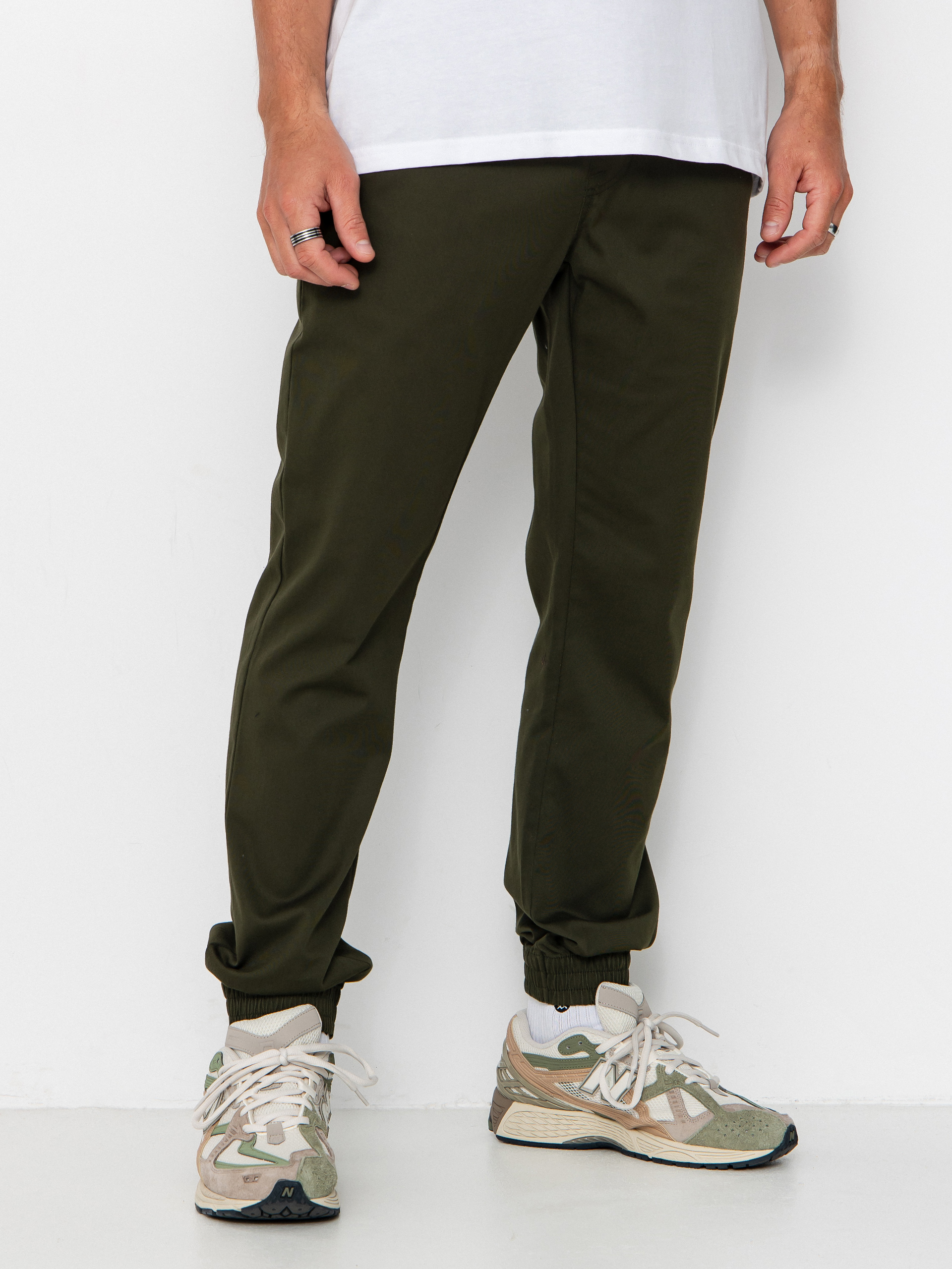 Панталони Volcom Frickin Slim Jogger (dark green)