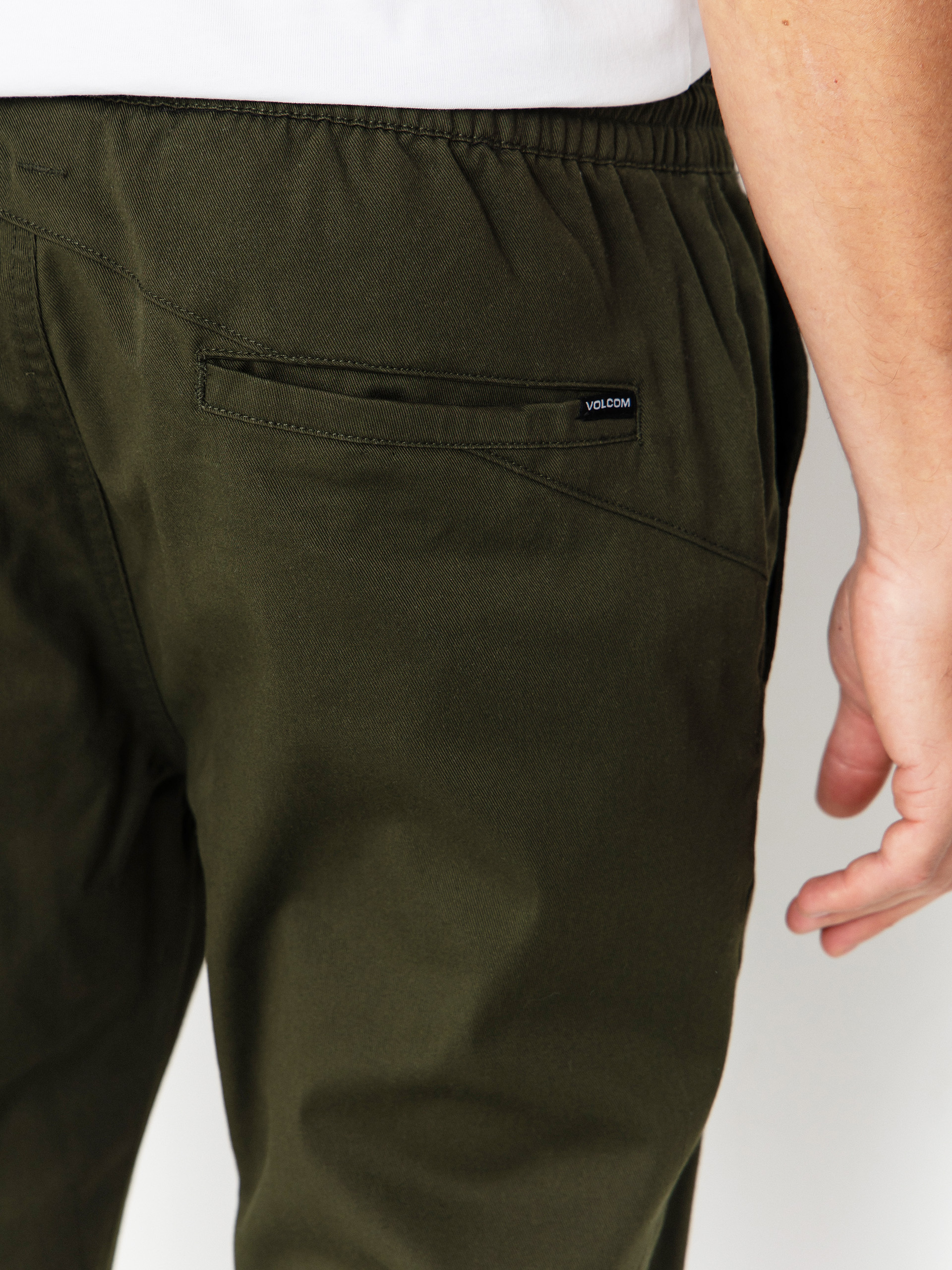 Панталони Volcom Frickin Slim Jogger (dark green)