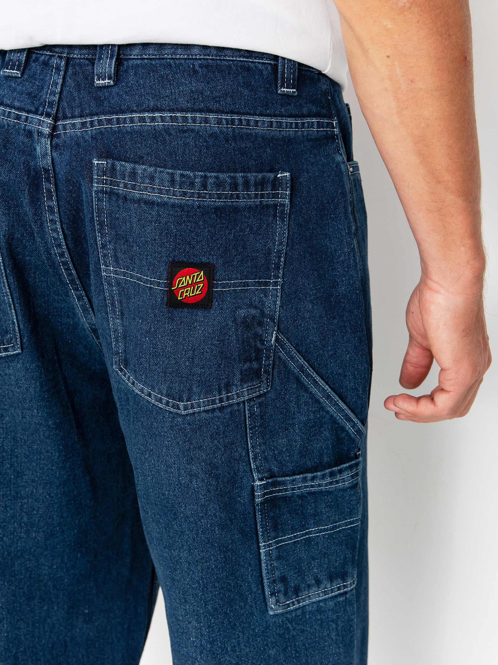 Панталони Santa Cruz Carpenter (dark denim/white)