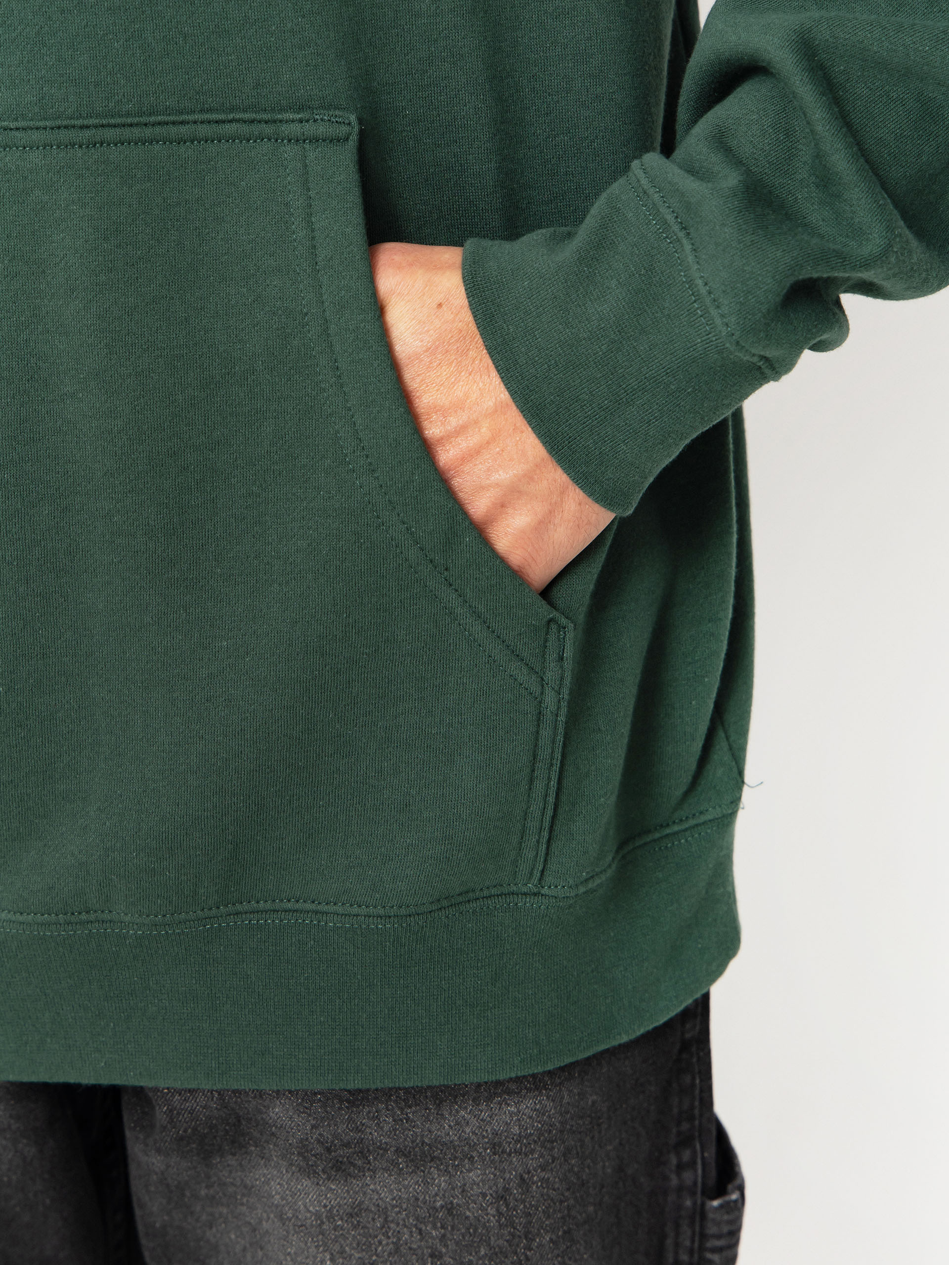 Суитшърт с качулка Brixton Genuine Quality HD (night sage)