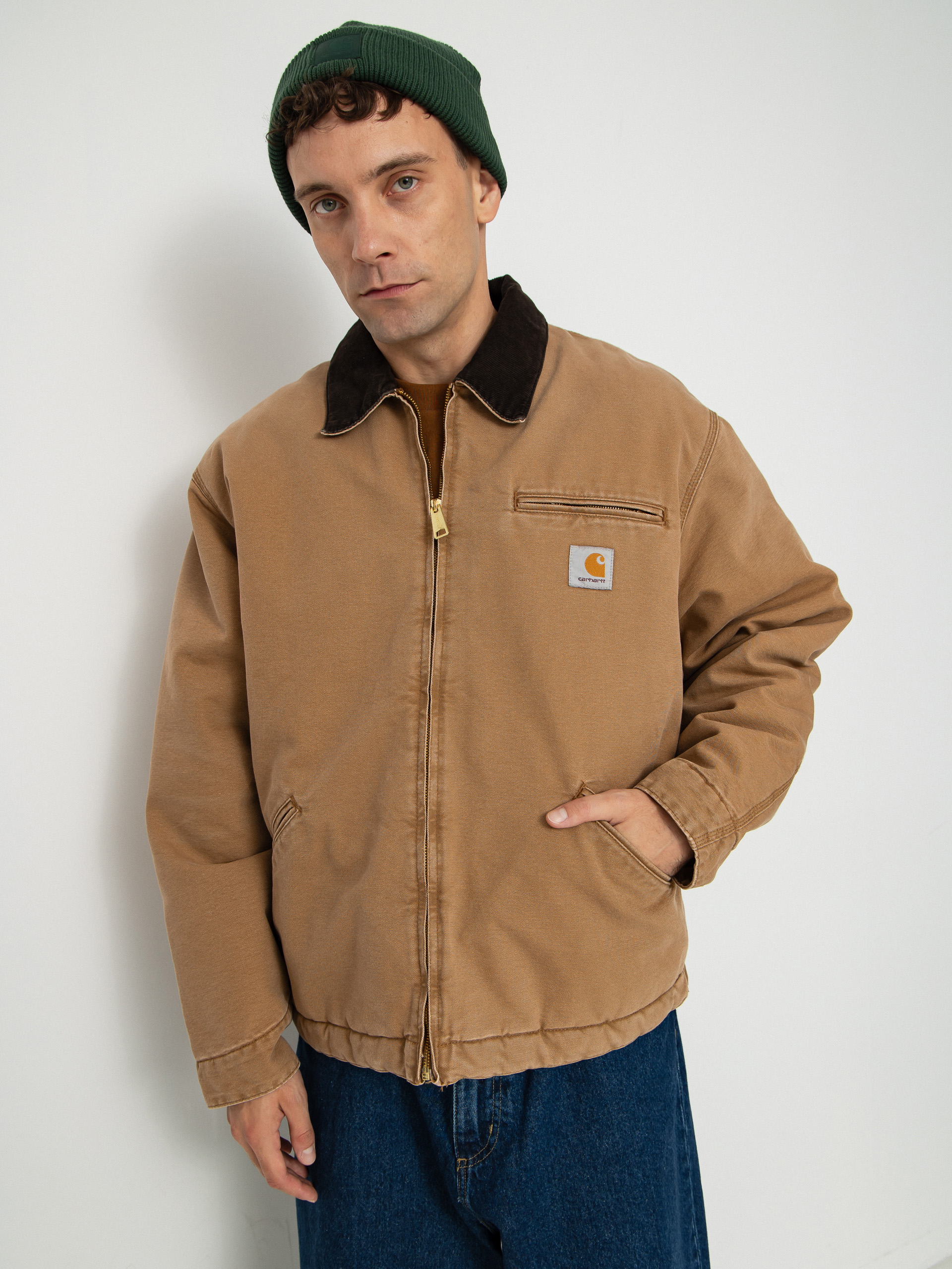 Яке Carhartt WIP OG Detroit (hamilton brown/tobacco/stone canvas)