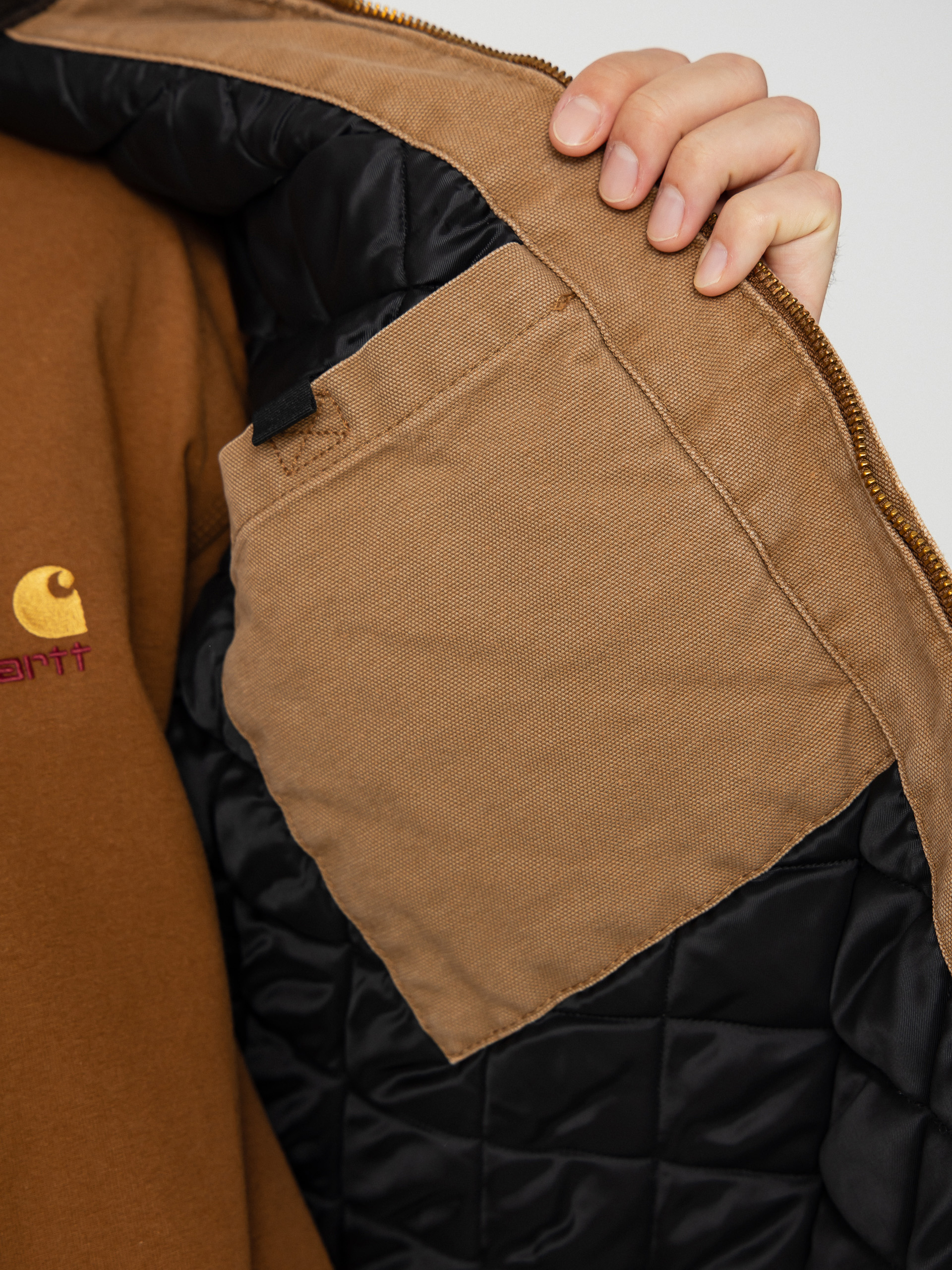 Яке Carhartt WIP OG Detroit (hamilton brown/tobacco/stone canvas)