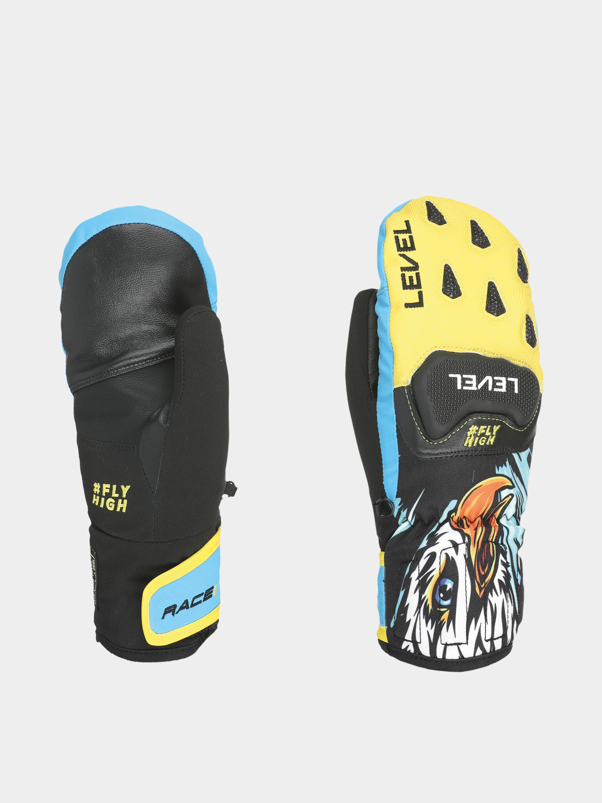 u0420u044au043au0430u0432u0438u0446u0438 Level Race Jr Mitt JR (yellow blue)