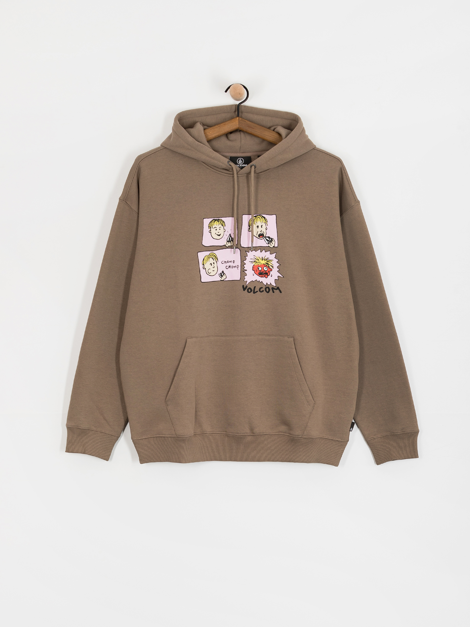 Суитшърт с качулка Volcom Chomp Chomp HD (brindle)