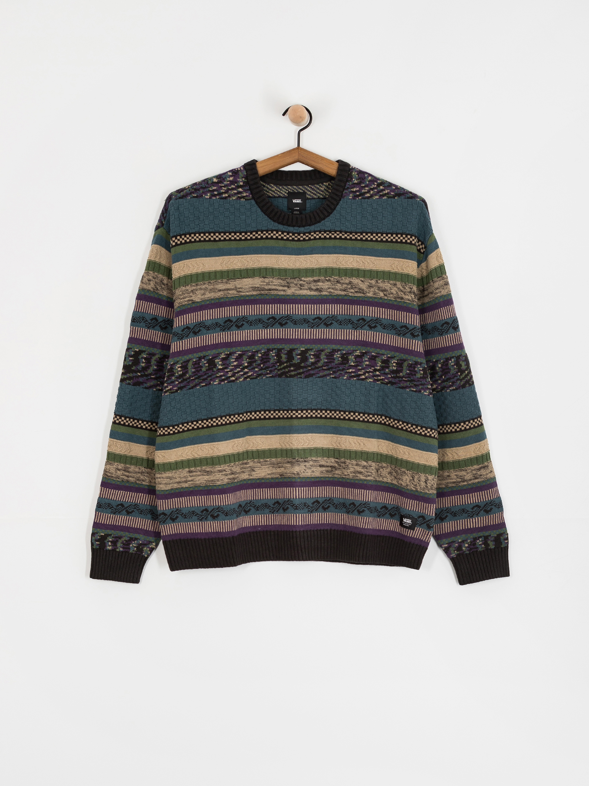 Пуловер Vans Boyer Crew Sweater (black/stargazer)