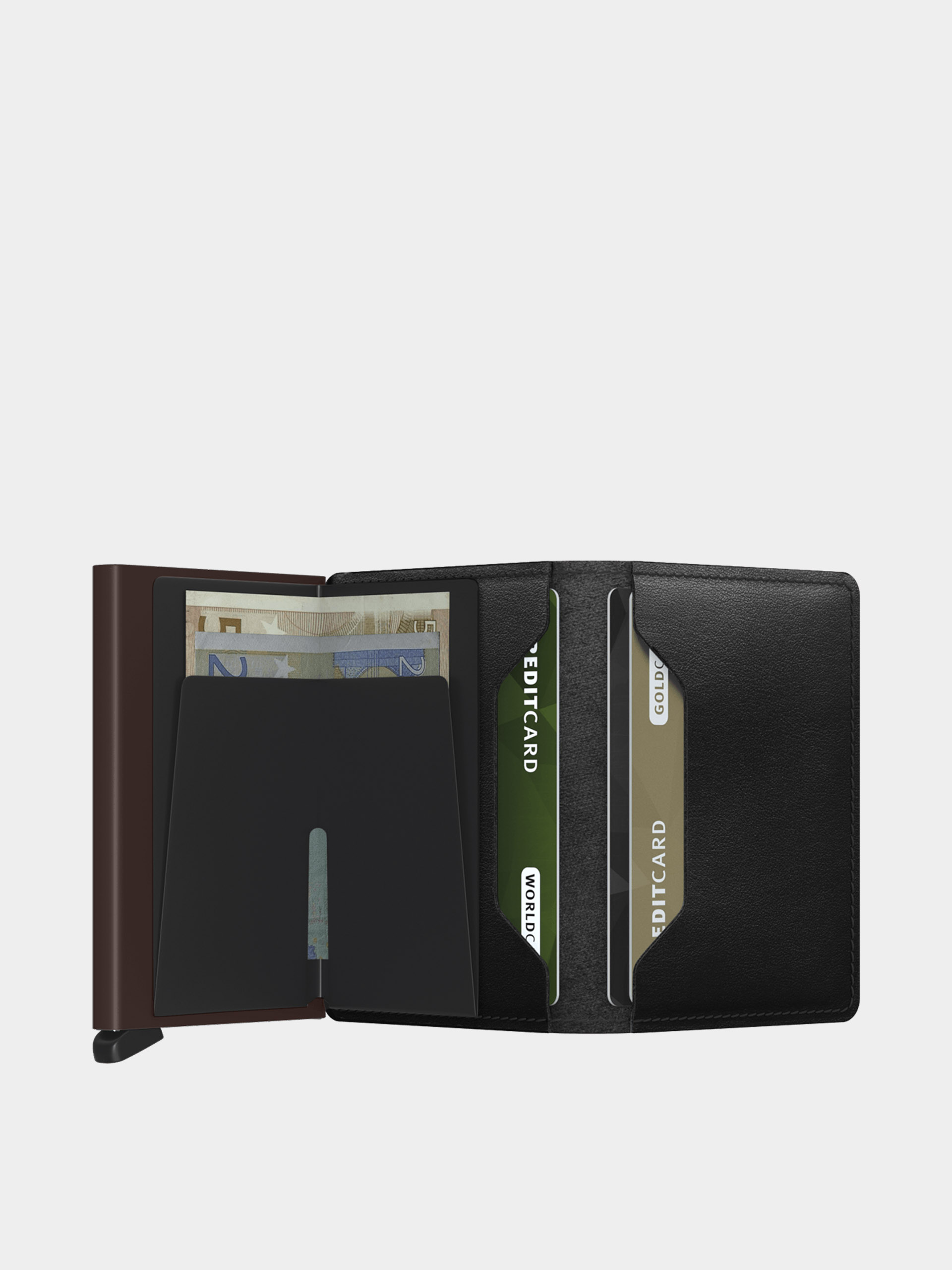 Портмоне Secrid Slimwallet (original black/brown)