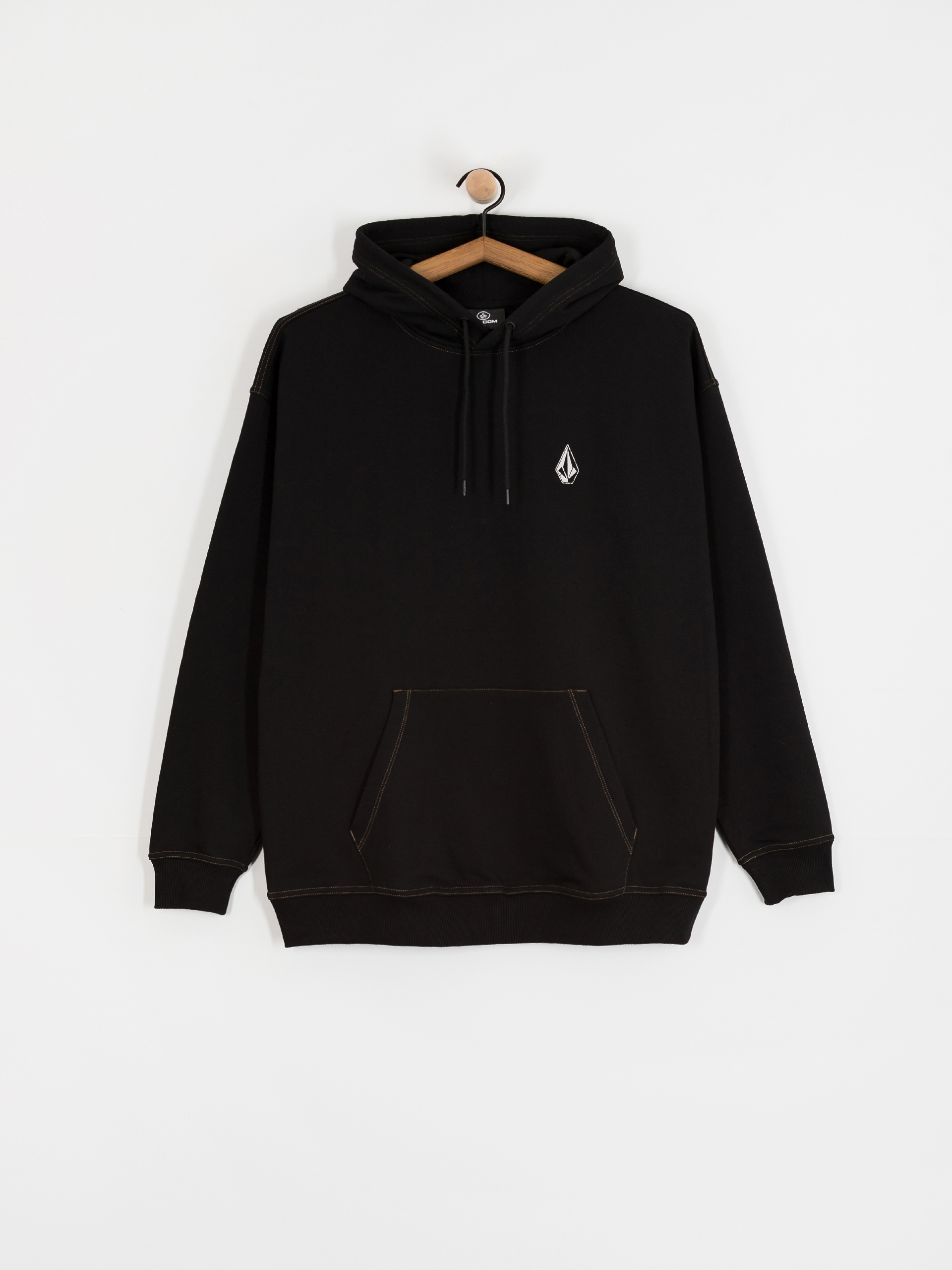 Суитшърт с качулка Volcom Skidder HD (black)