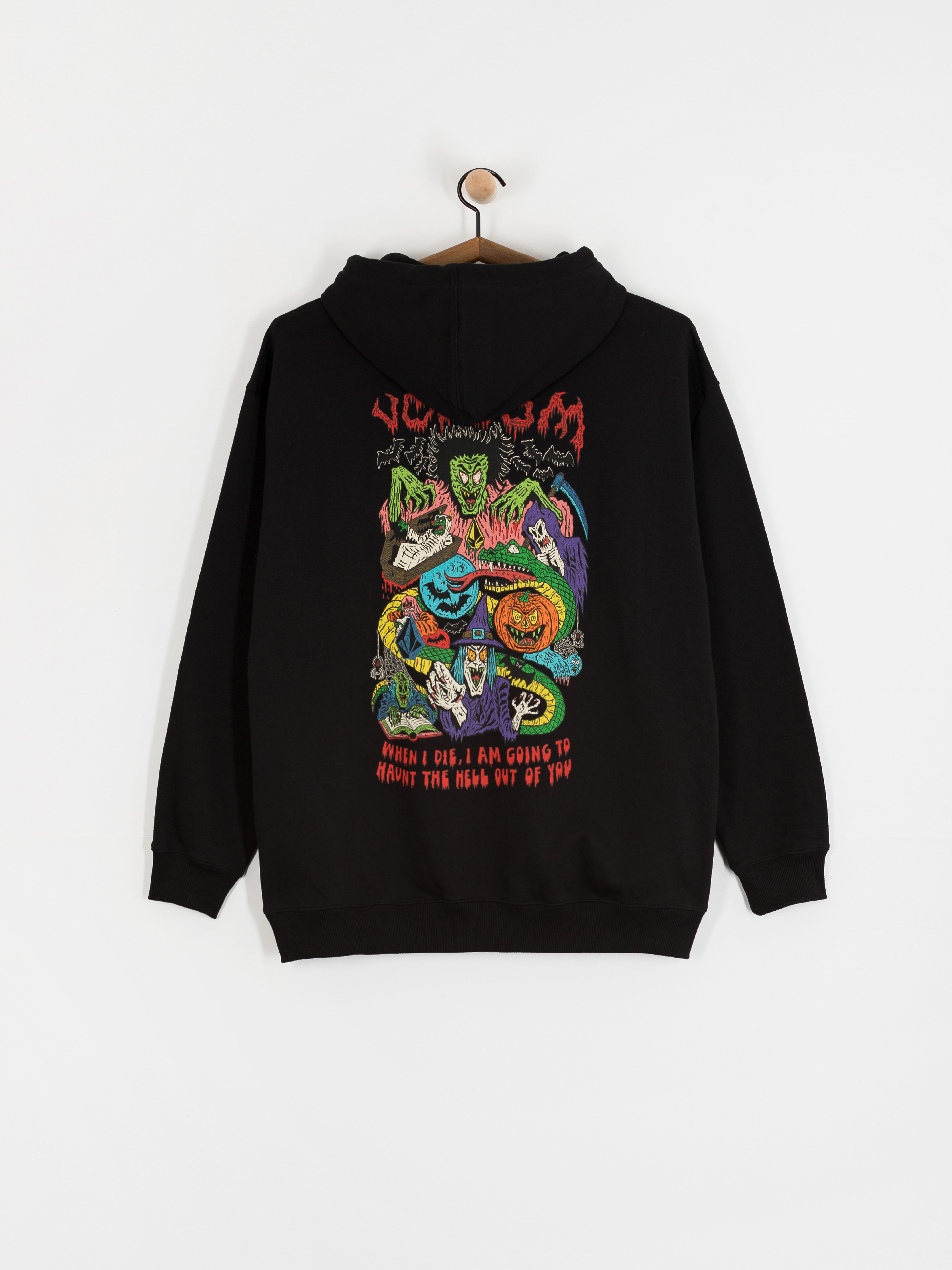 Суитшърт с качулка Volcom Fa Jj Villard HD (black)
