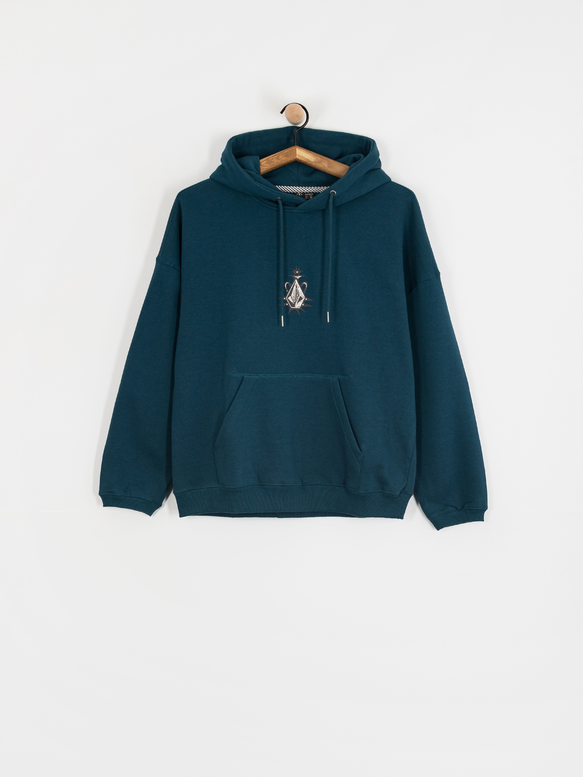 Суитшърт с качулка Volcom Fa Vaderetro HD Wmn (emerald green)
