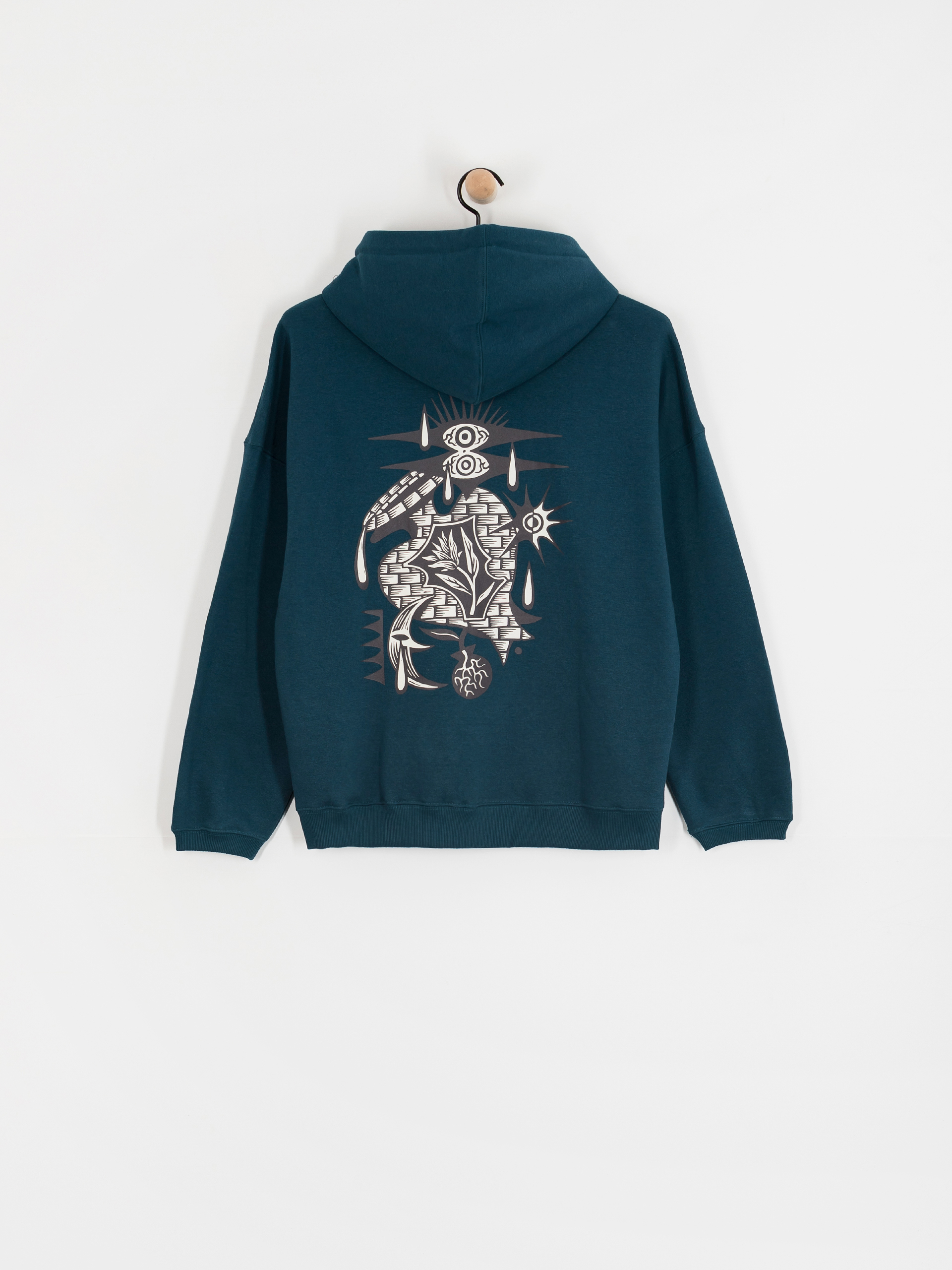 Суитшърт с качулка Volcom Fa Vaderetro HD Wmn (emerald green)
