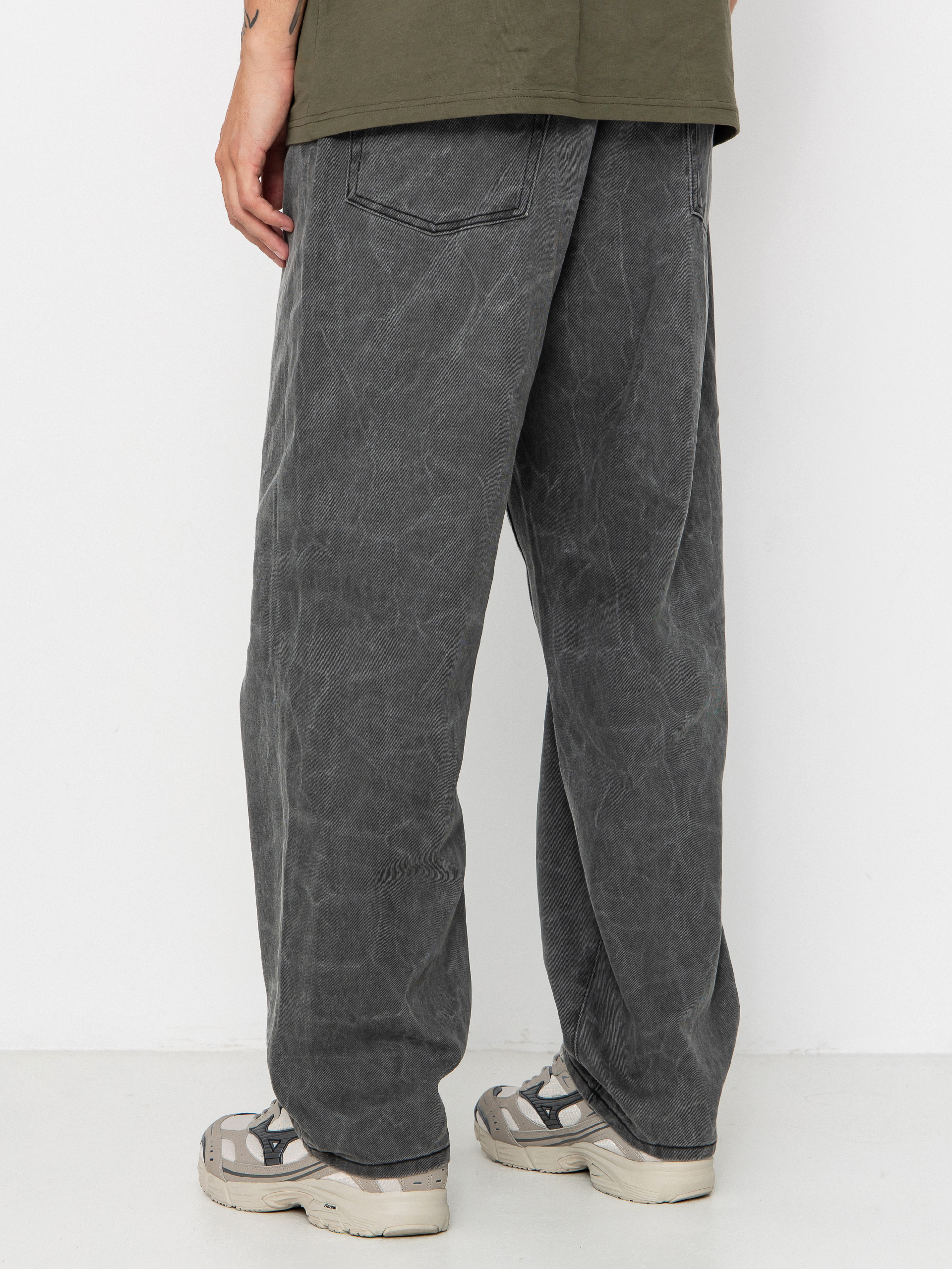 Панталони OBEY Classic Wrinkle Baggy Denim (black wrinkle wash)