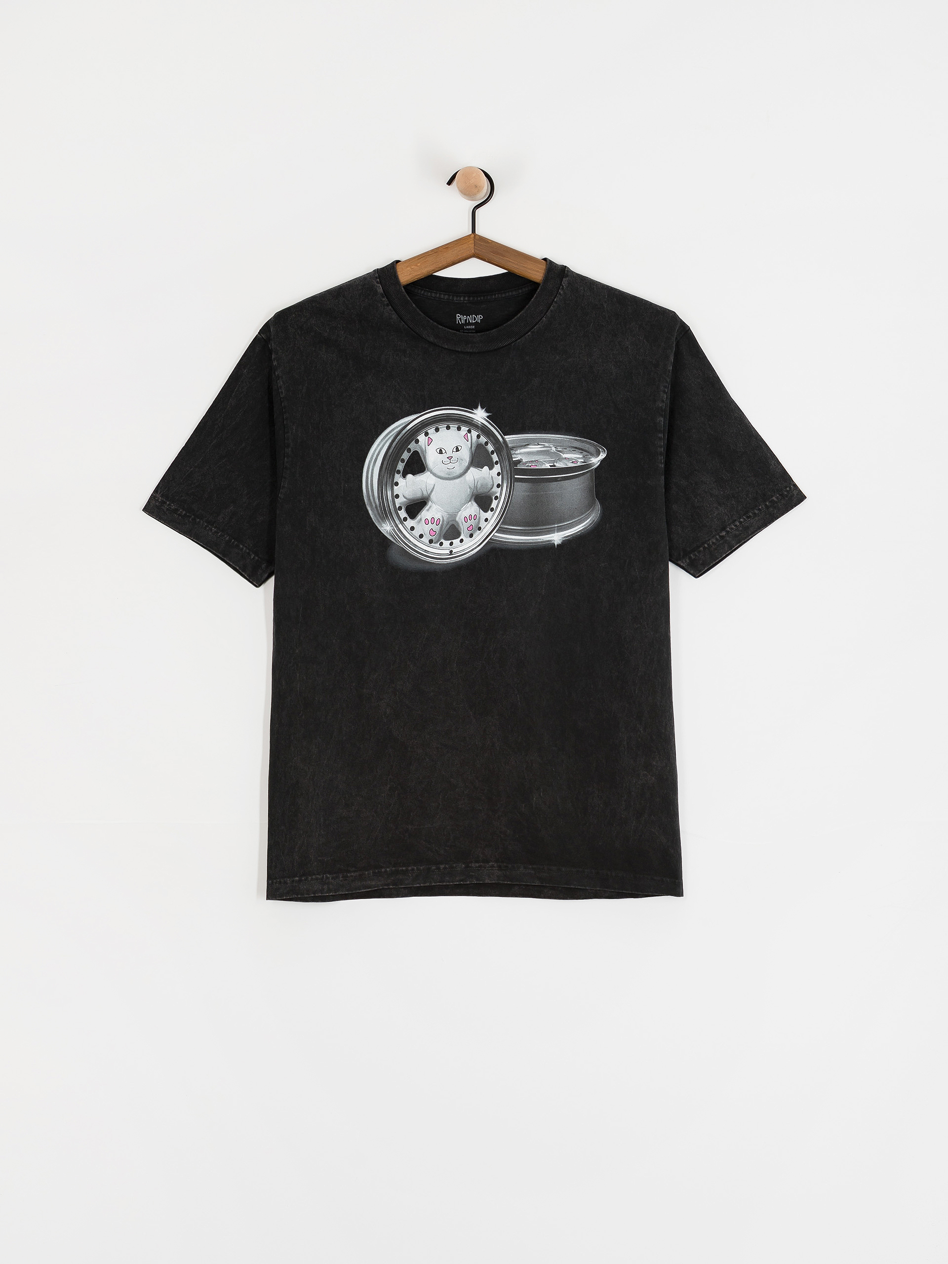 Тениска RipNDip Nerm Wheels (black vintage wash)