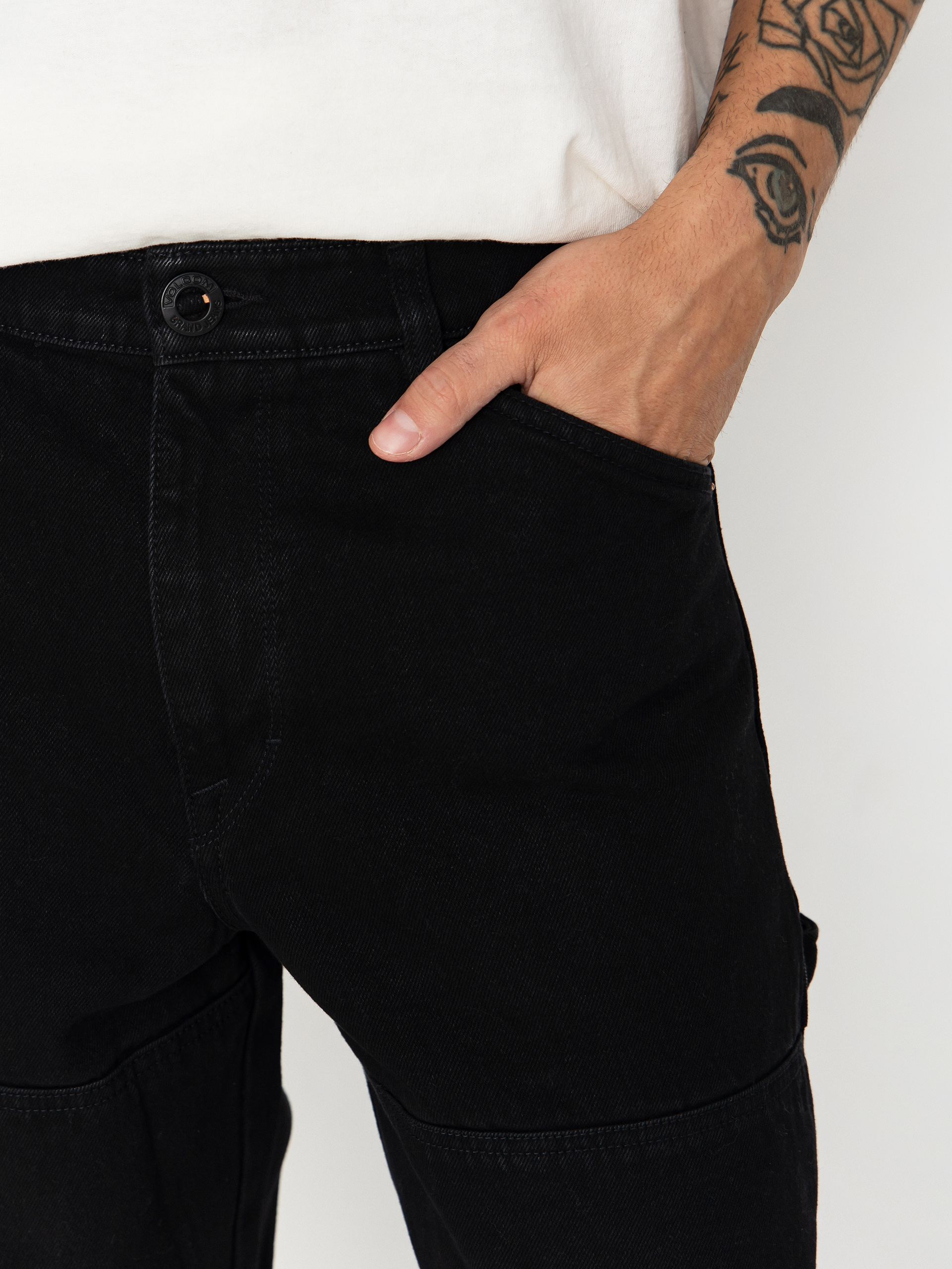 Панталони Volcom Karpendter Lse Tprd Denim (black)