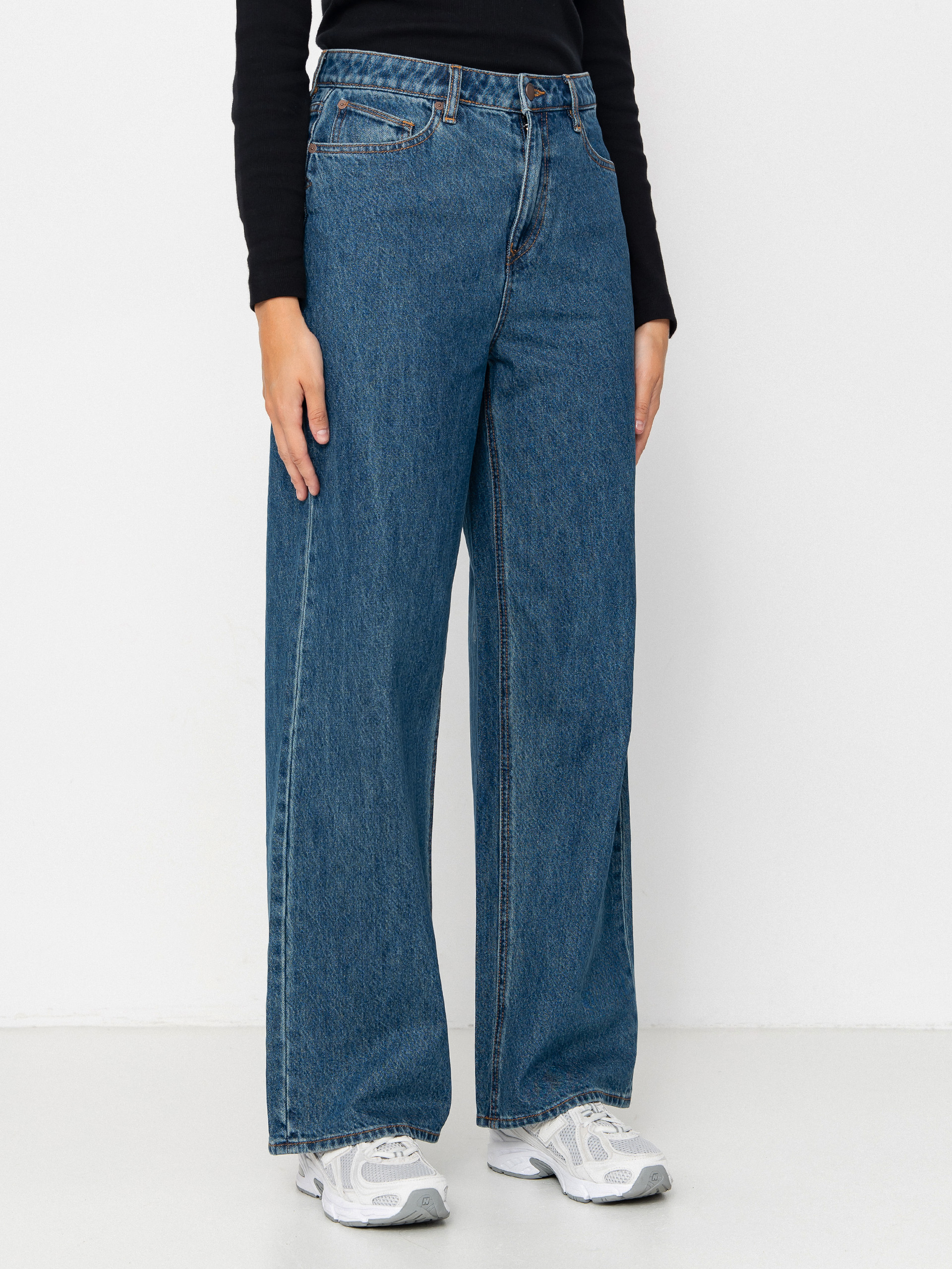 Панталони Volcom Stoned Bf Hirise Wmn (indigo ridge wash)