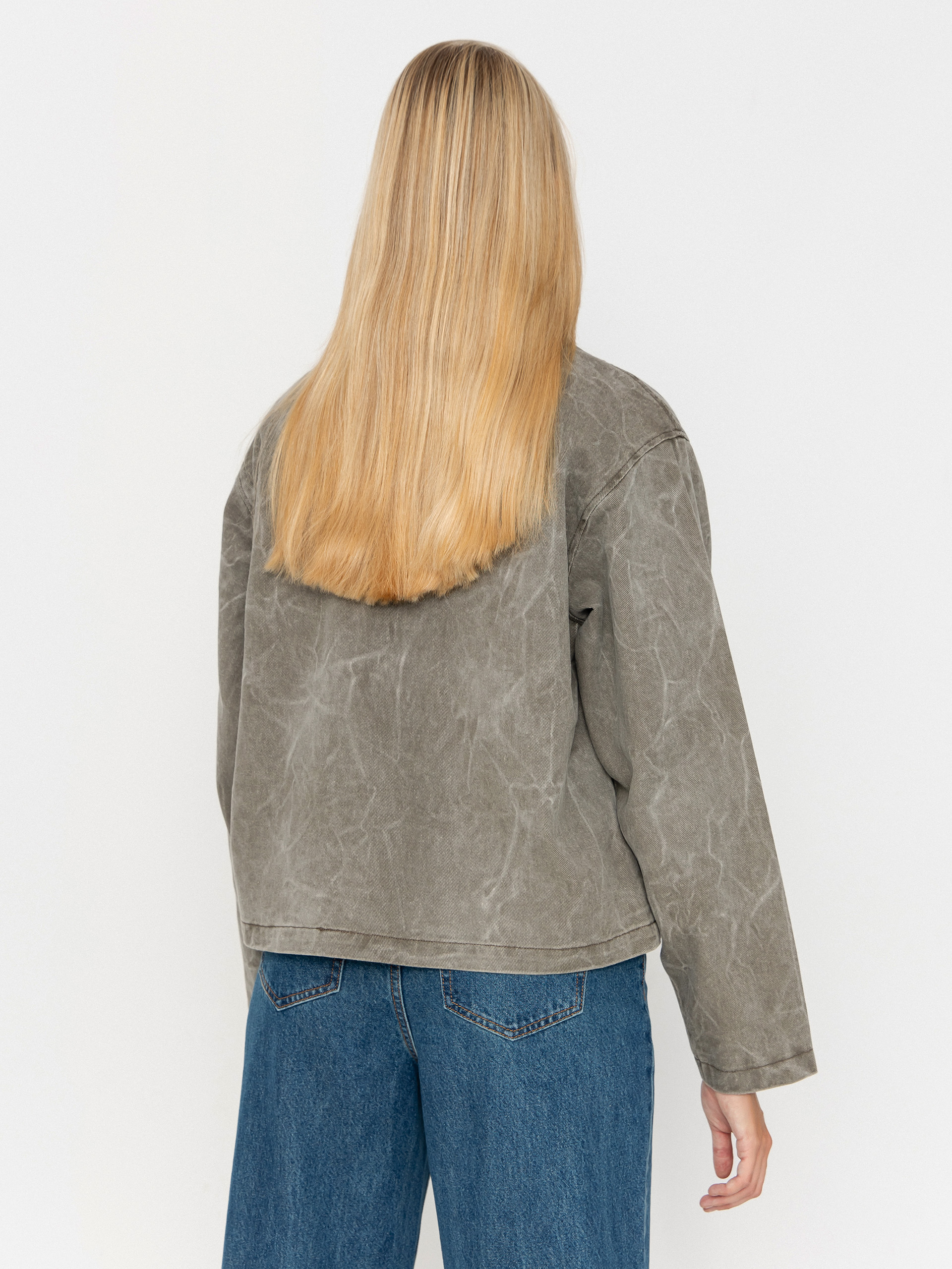 Яке OBEY Donovan Zip Wmn (major brown wrinkle wash)