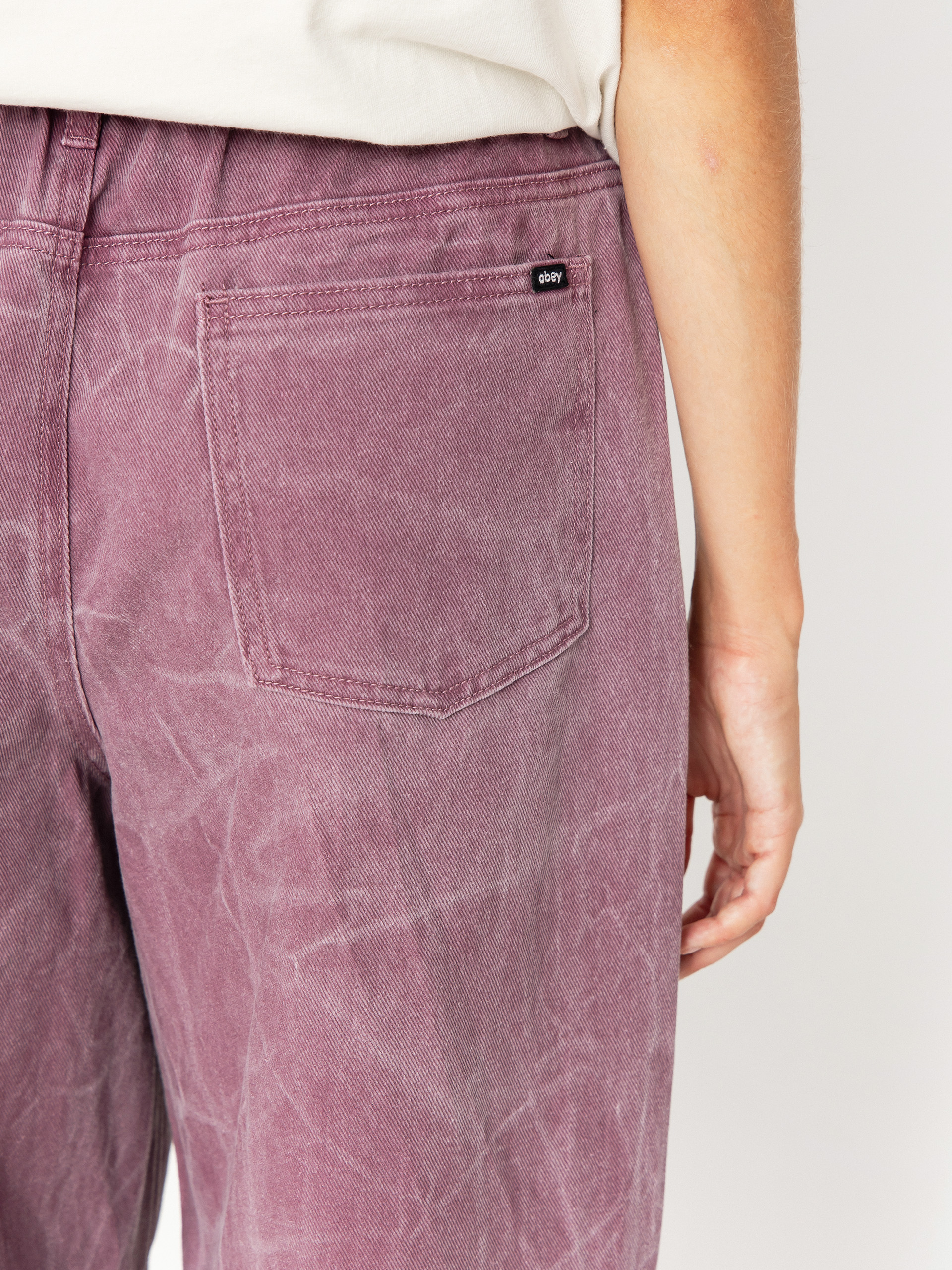 Панталони OBEY Donovan 5 Pocket Wmn (tulip wrinkle wash)