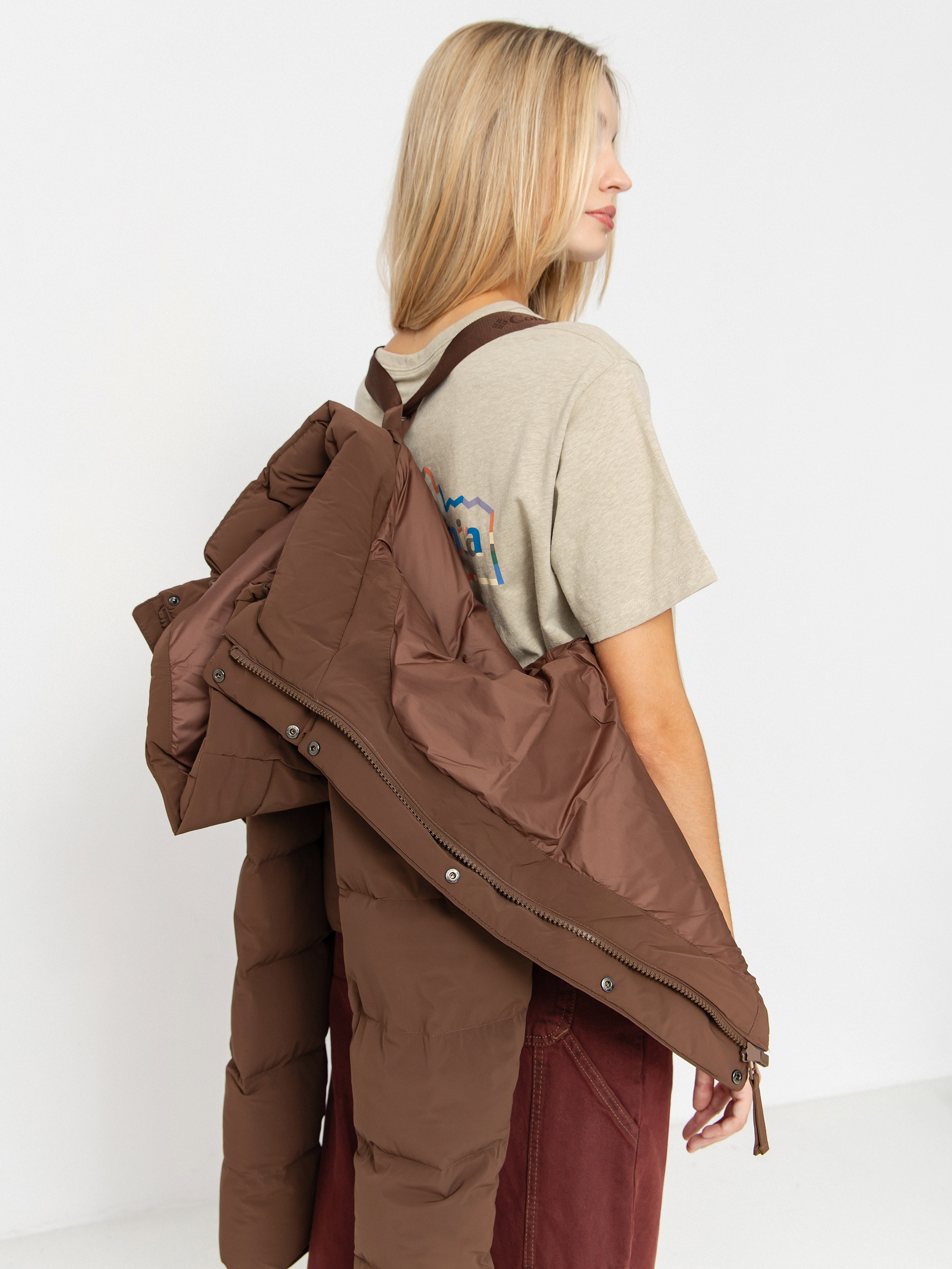 Яке Columbia Amaze Puff Hooded Wmn (tobacco)
