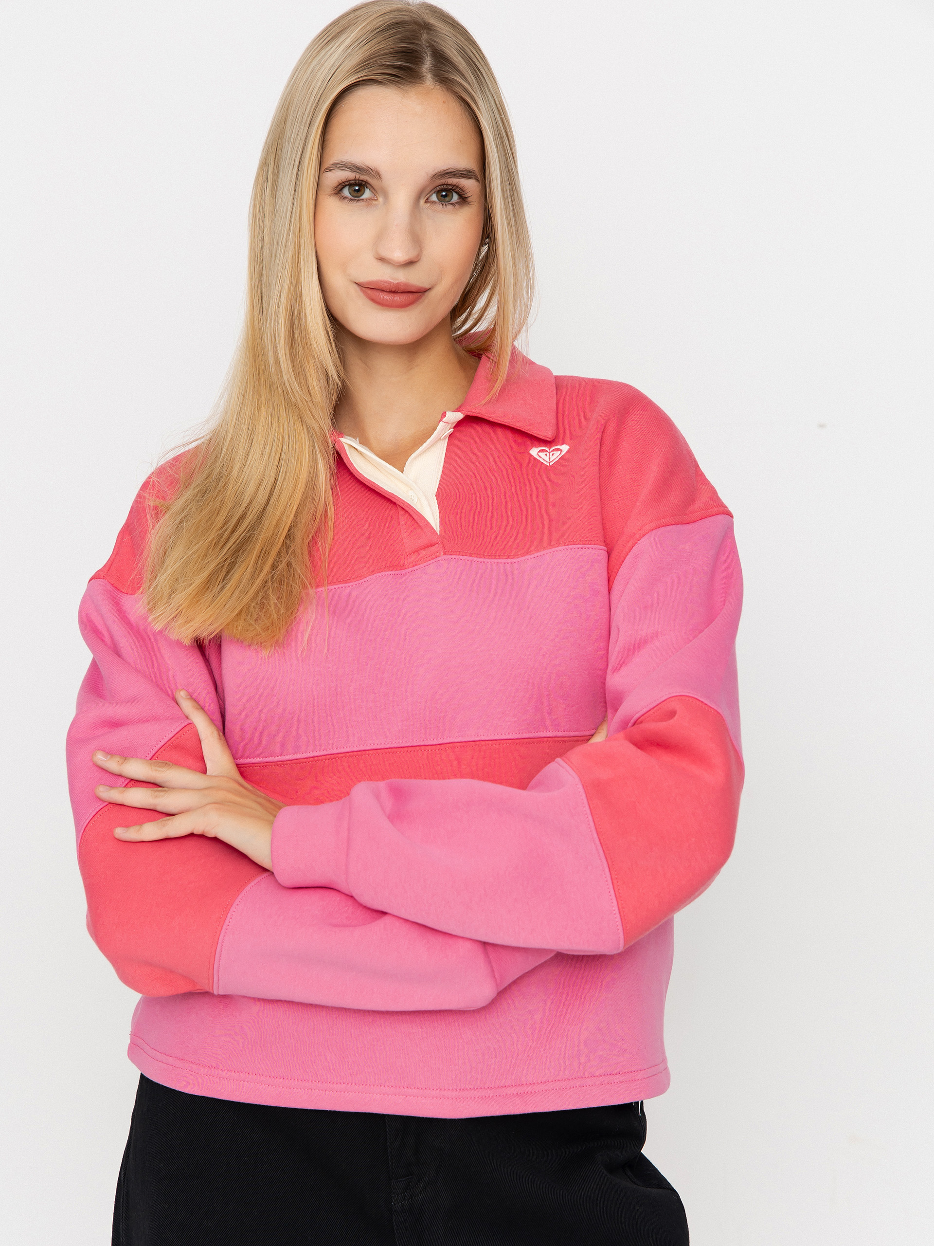 Суитшърт с качулка Roxy Cross Your Mind Wmn (honey suckle)