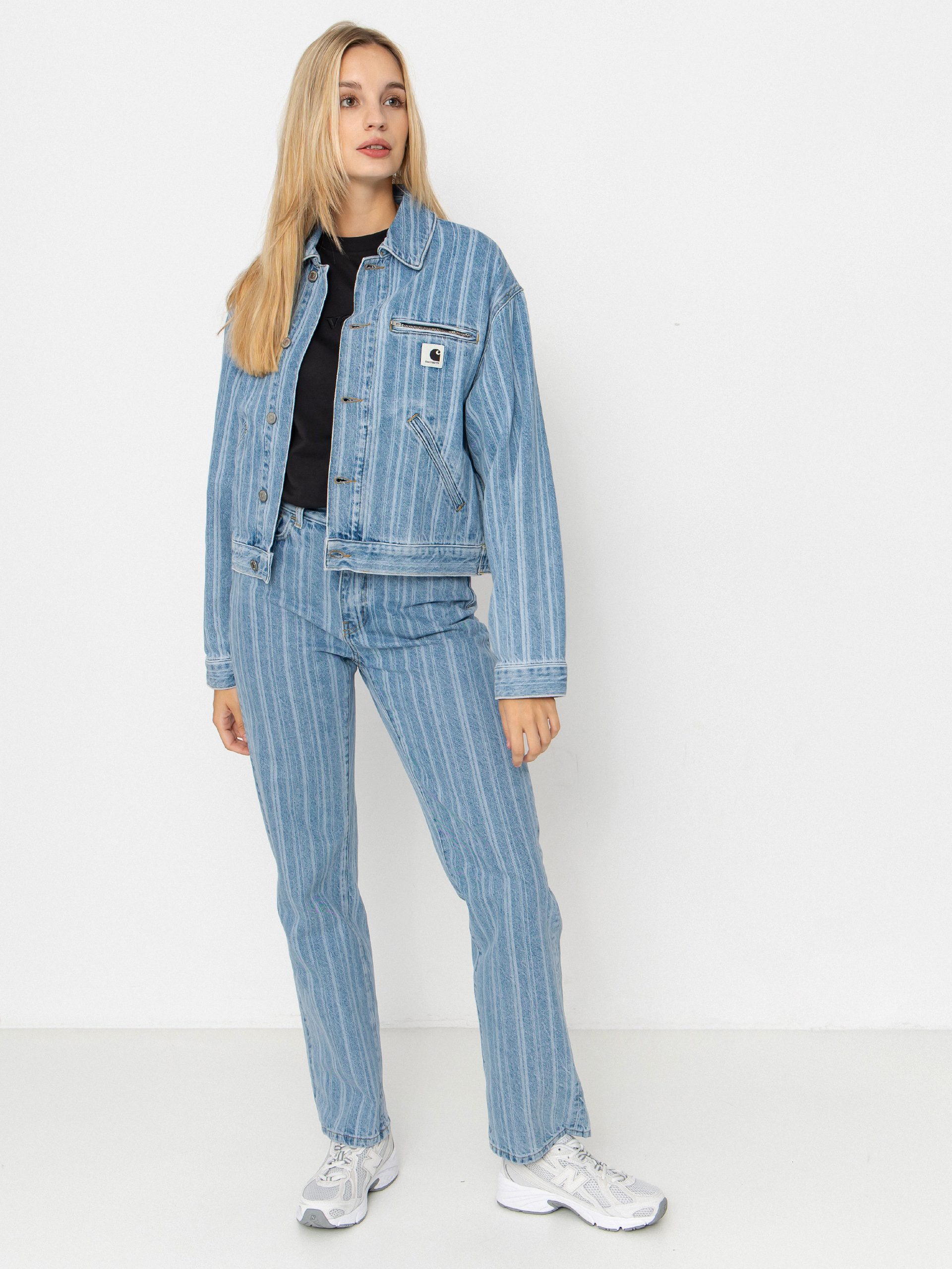 u041fu0430u043du0442u0430u043bu043eu043du0438 Carhartt WIP Rylan Wmn (rylan stripe/blue/stone bleached)