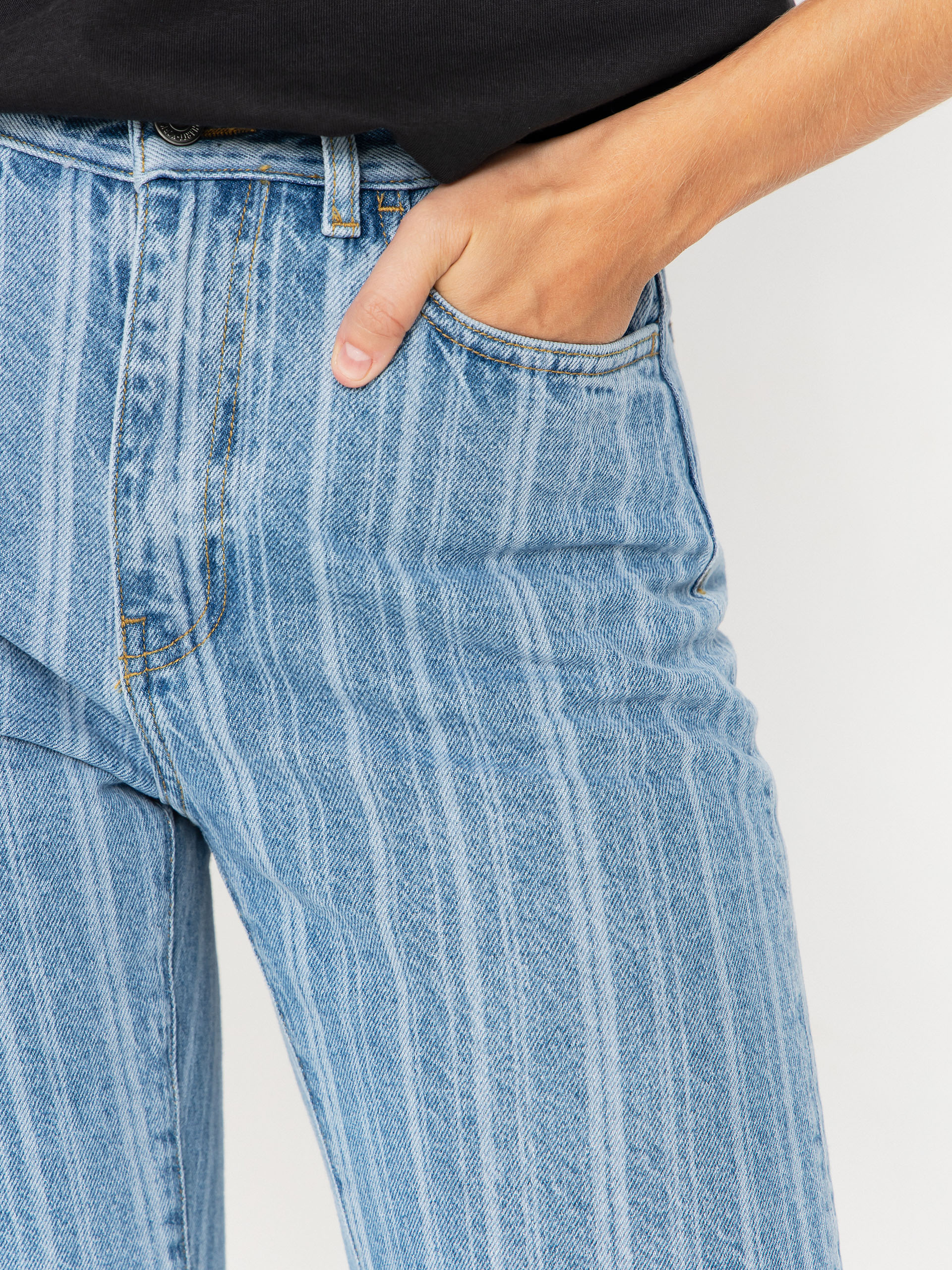 Панталони Carhartt WIP Rylan Wmn (rylan stripe/blue/stone bleached)