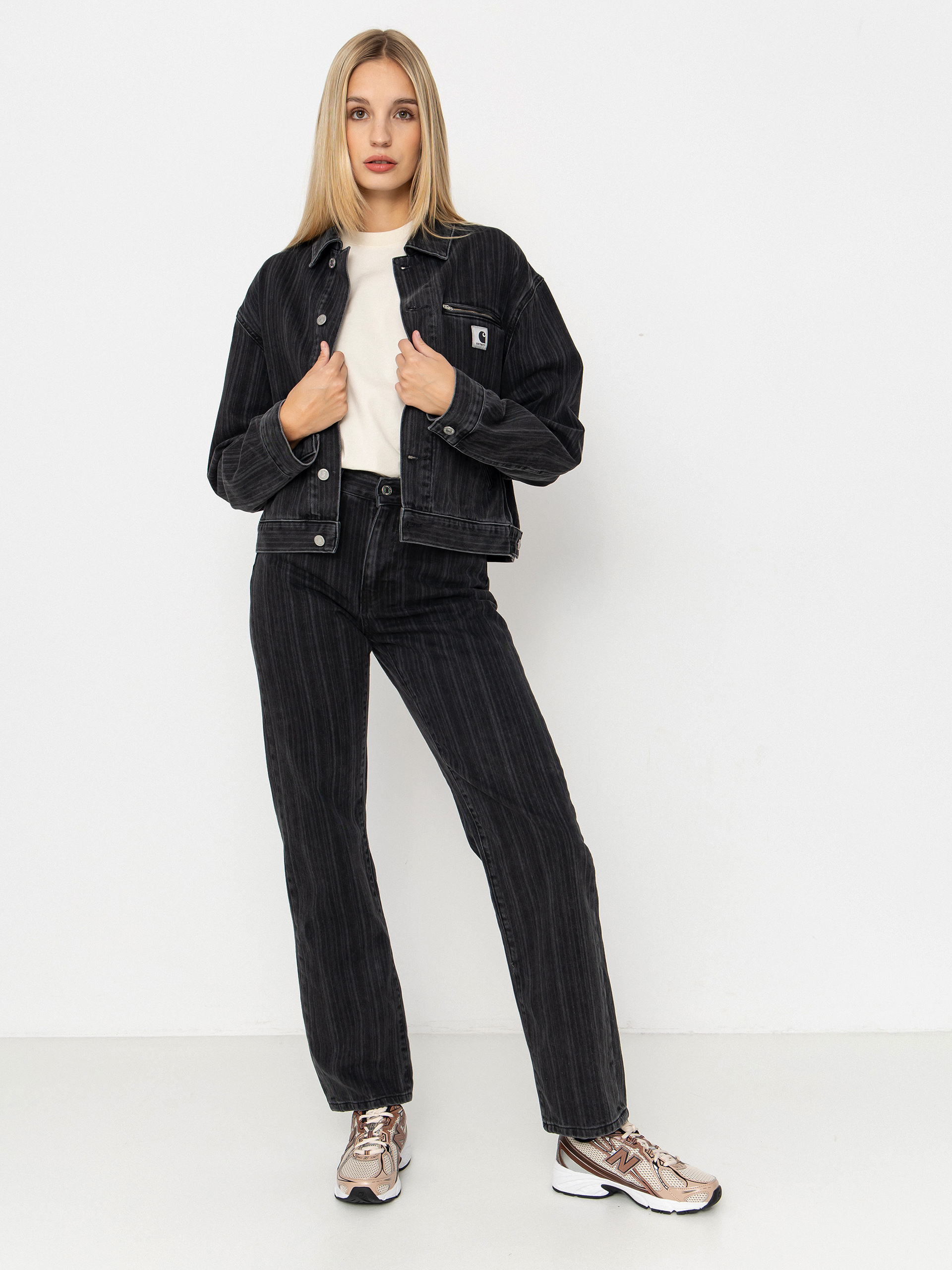 Яке Carhartt WIP Rylan Wmn (rylan stripe/black/stone washed)