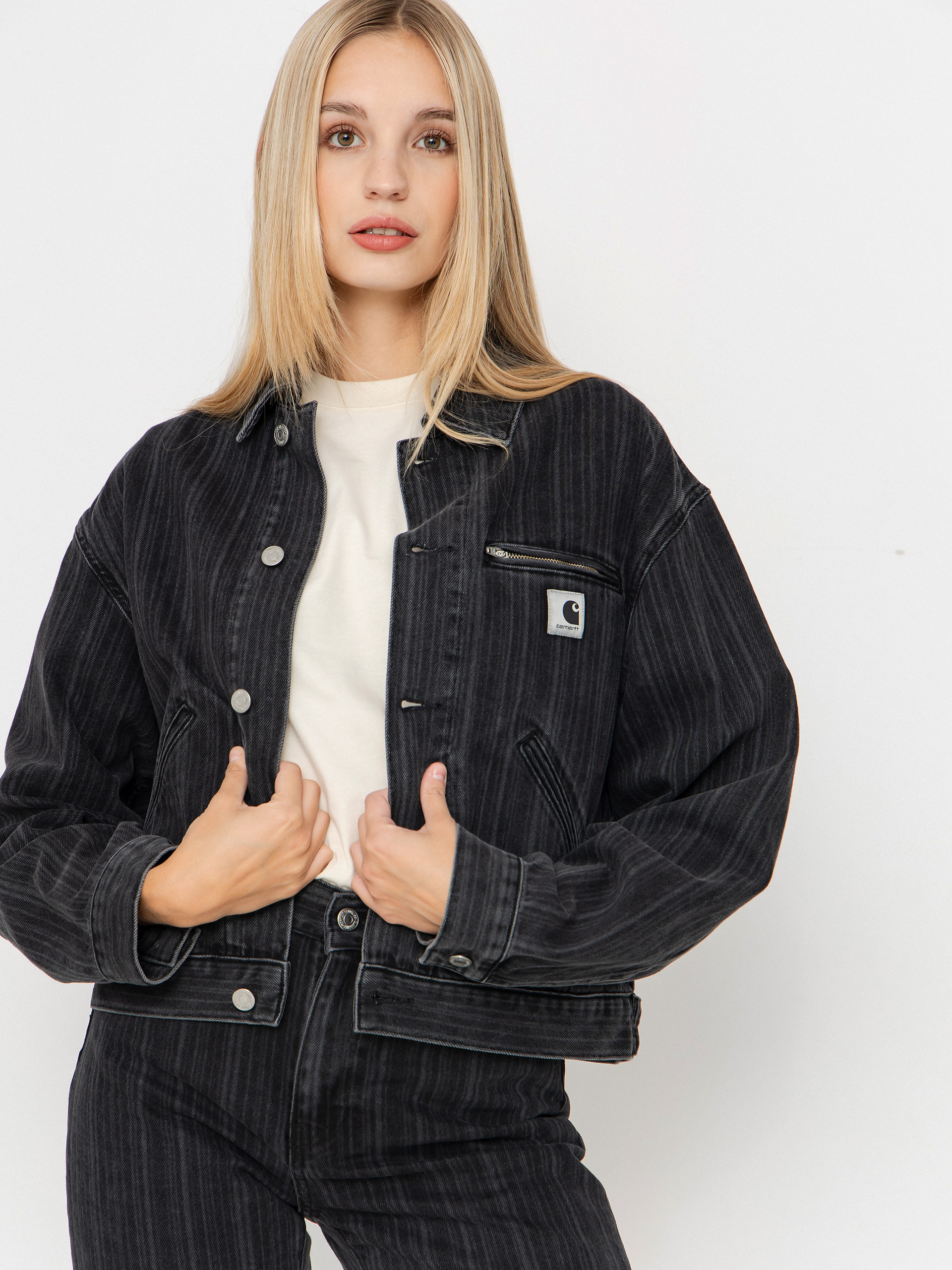 Яке Carhartt WIP Rylan Wmn (rylan stripe/black/stone washed)