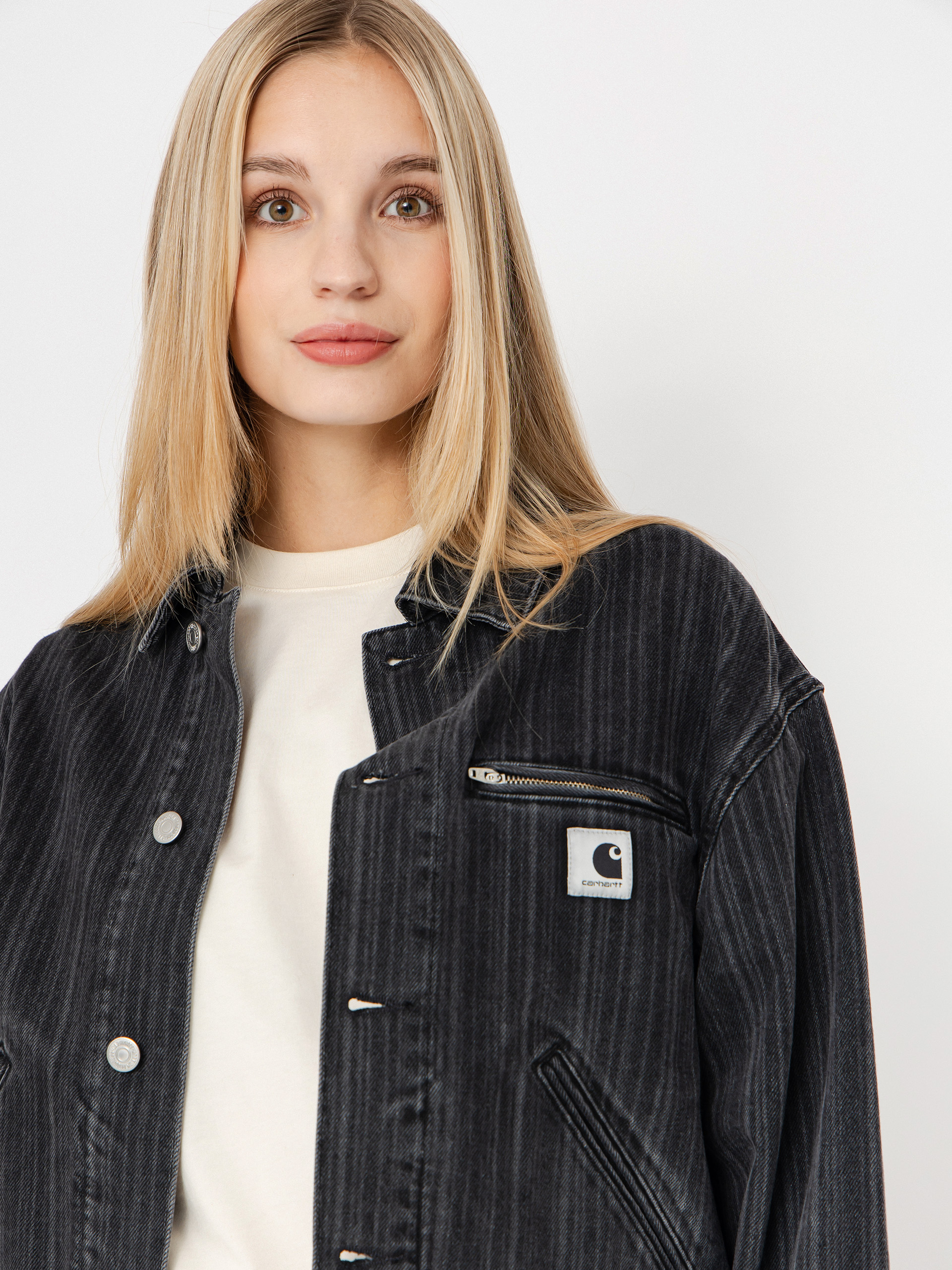 Яке Carhartt WIP Rylan Wmn (rylan stripe/black/stone washed)