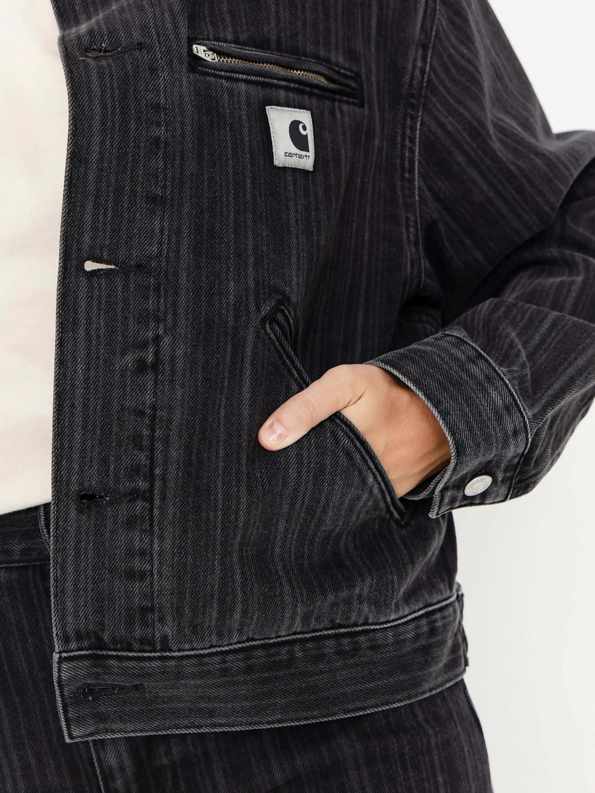 Яке Carhartt WIP Rylan Wmn (rylan stripe/black/stone washed)