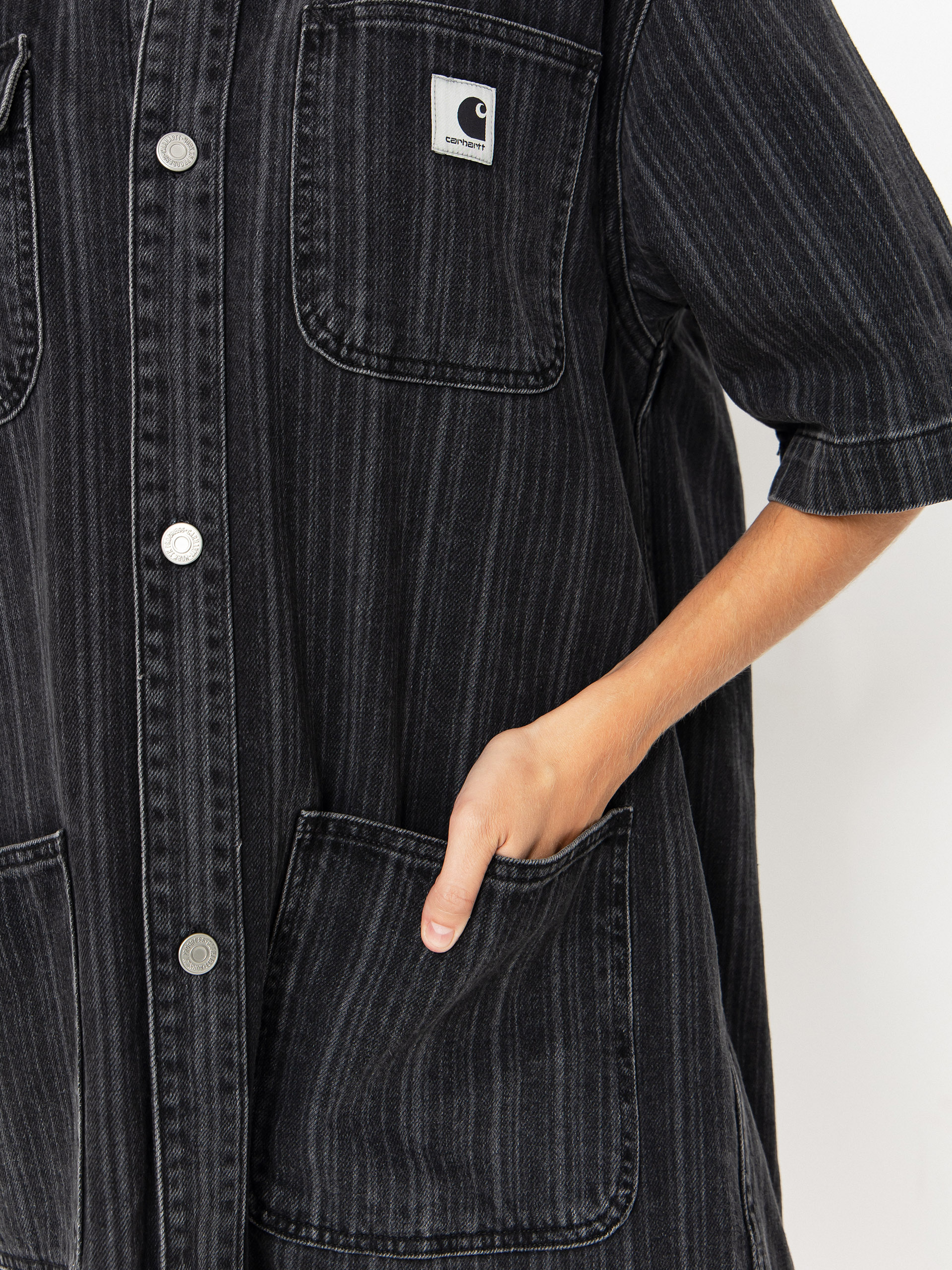 Рокля Carhartt WIP Rylan Dress Wmn (rylan stripe/black/stone washed)
