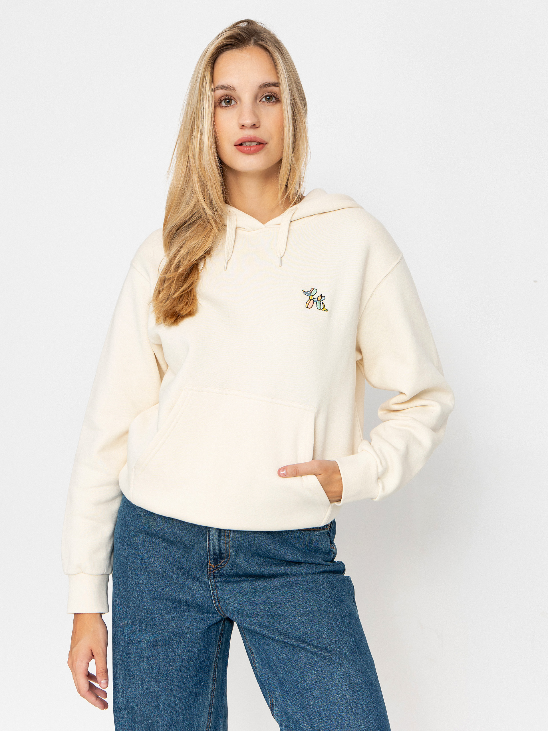 Суитшърт с качулка Iriedaily Puffy Dog HD Wmn (undyed)