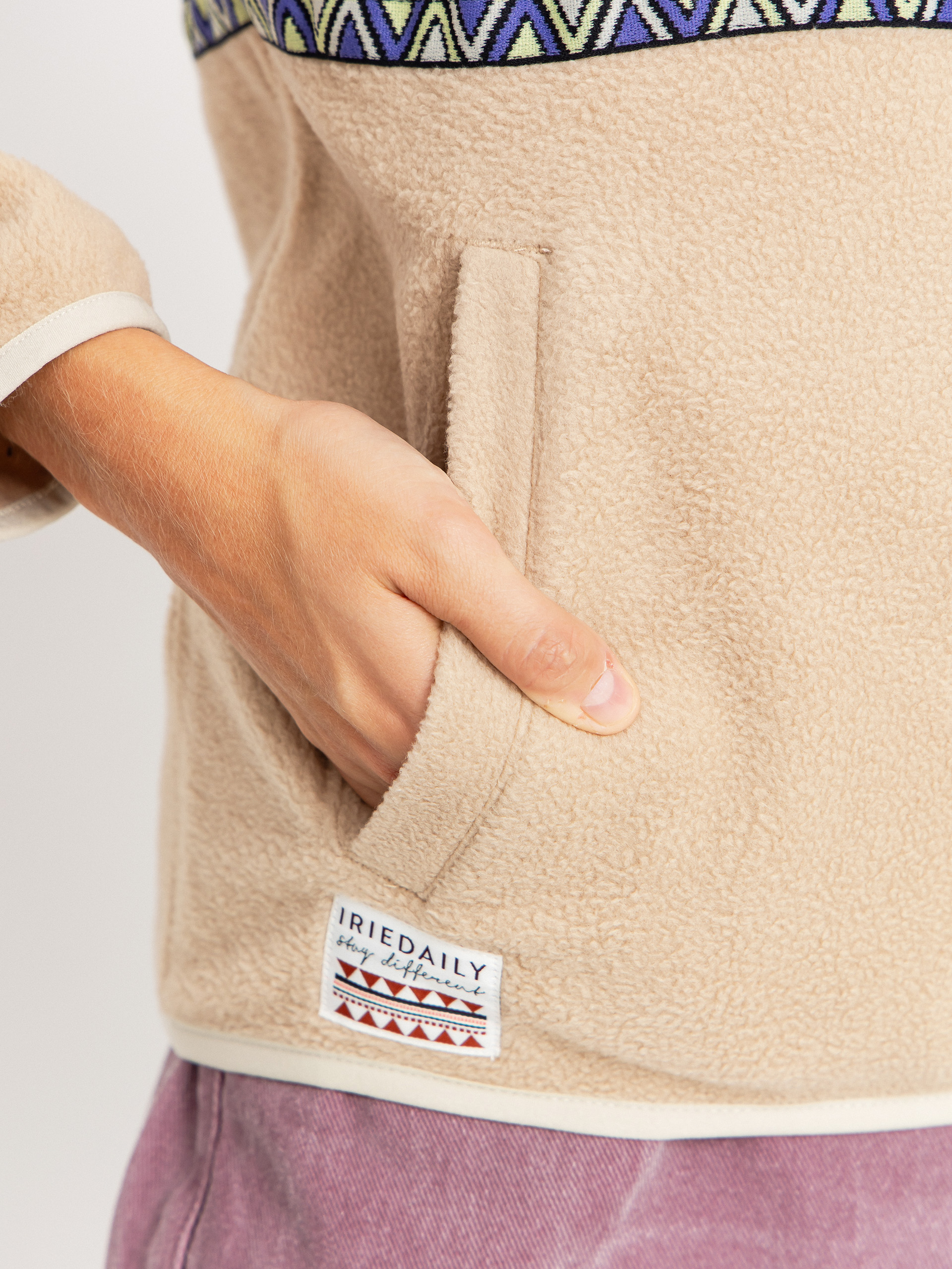 Дамски Поларени суитшърт Iriedaily Holina (khaki)