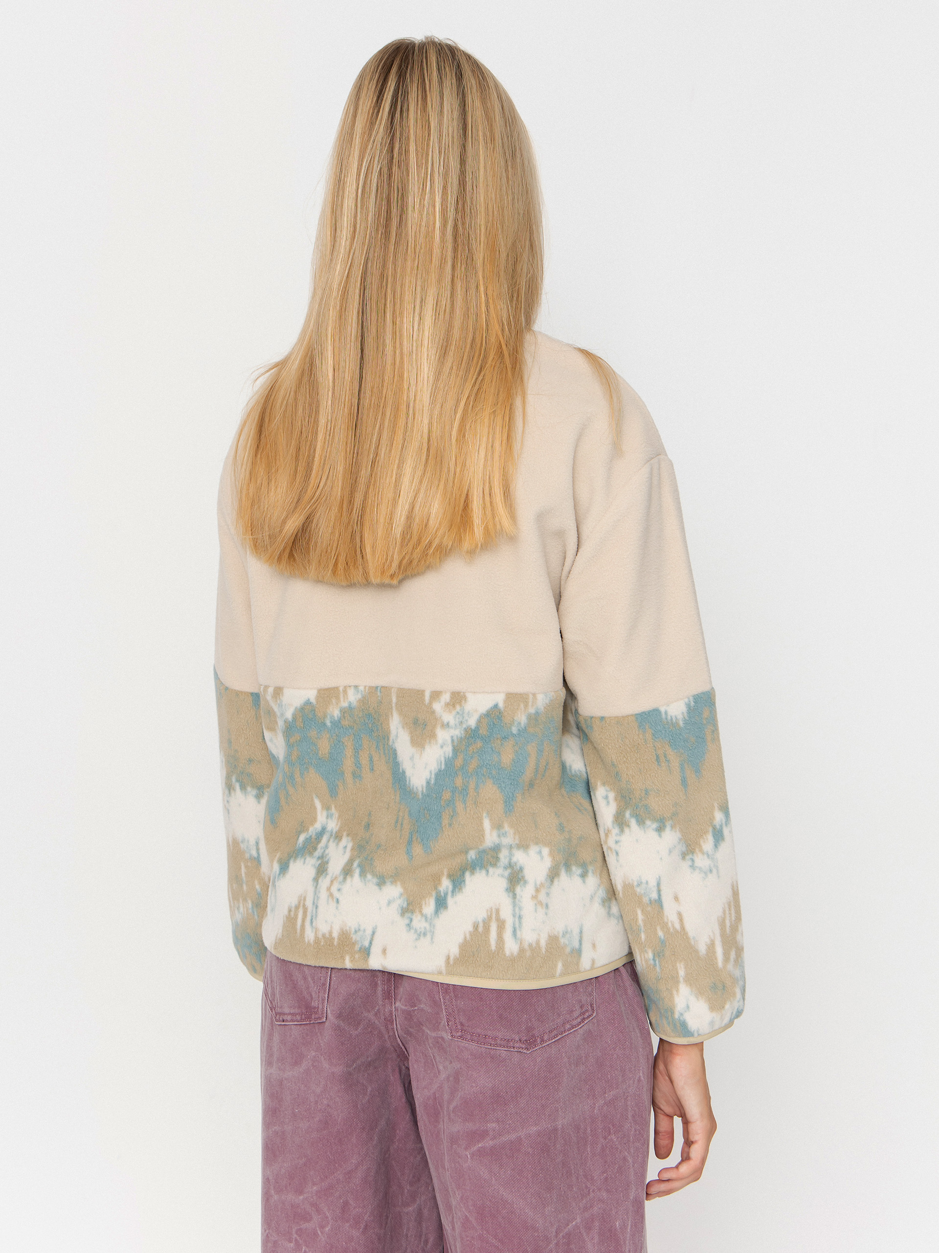 Дамски Поларени суитшърт Iriedaily Half Indi Troyer (khaki grey)