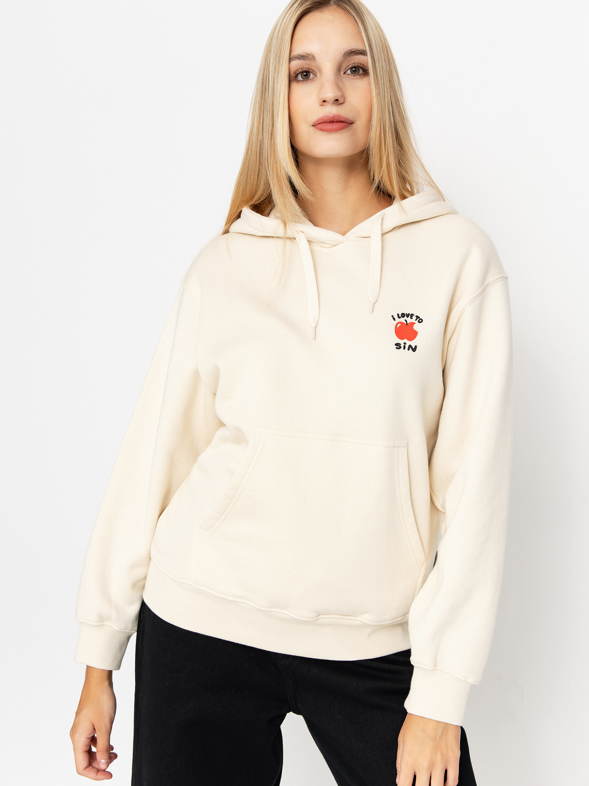Суитшърт с качулка Iriedaily Sinning HD Wmn (undyed)