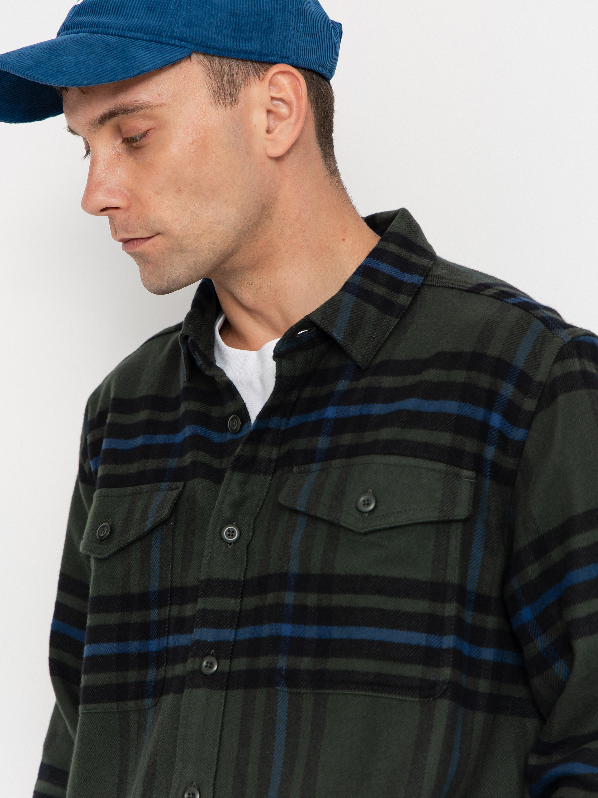 Риза Patagonia Fjord Flannel (catch old growth green)