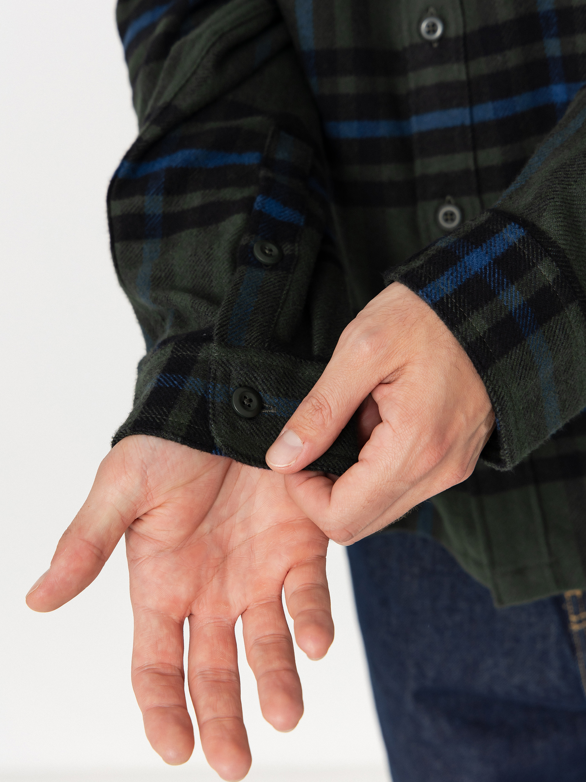 Риза Patagonia Fjord Flannel (catch old growth green)