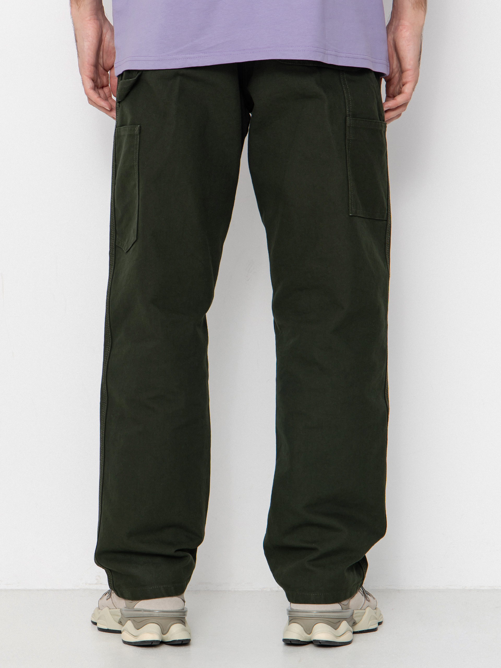 Панталони Carhartt WIP Single Knee (olive/rinsed)