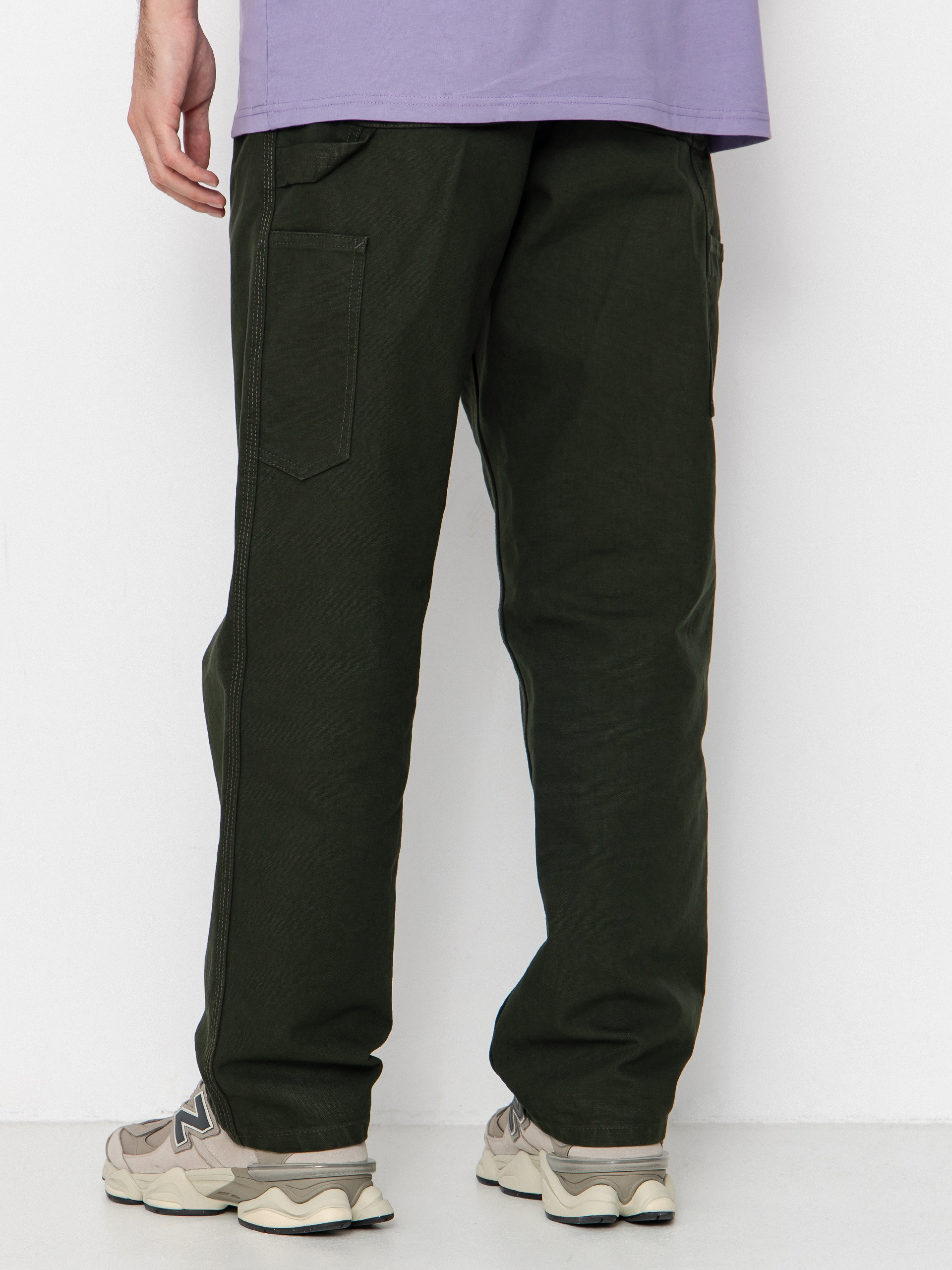 Панталони Carhartt WIP Single Knee (olive/rinsed)