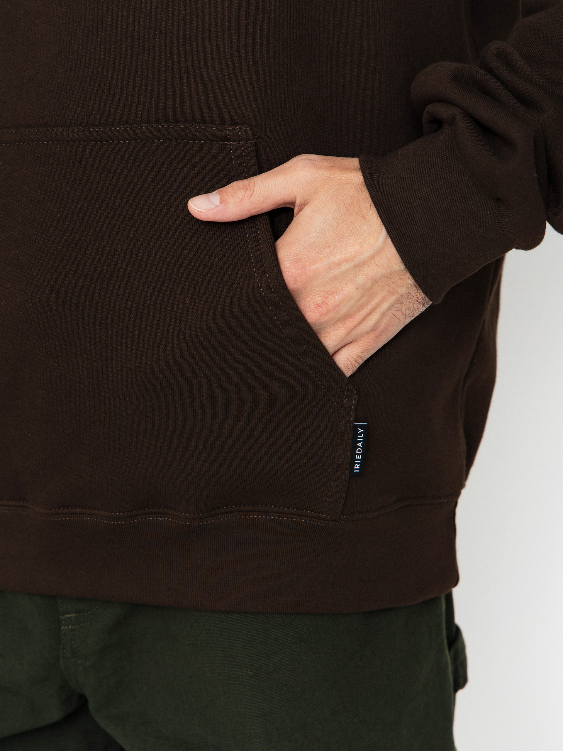 Суитшърт с качулка Iriedaily Peaceride HD (dark coffee)