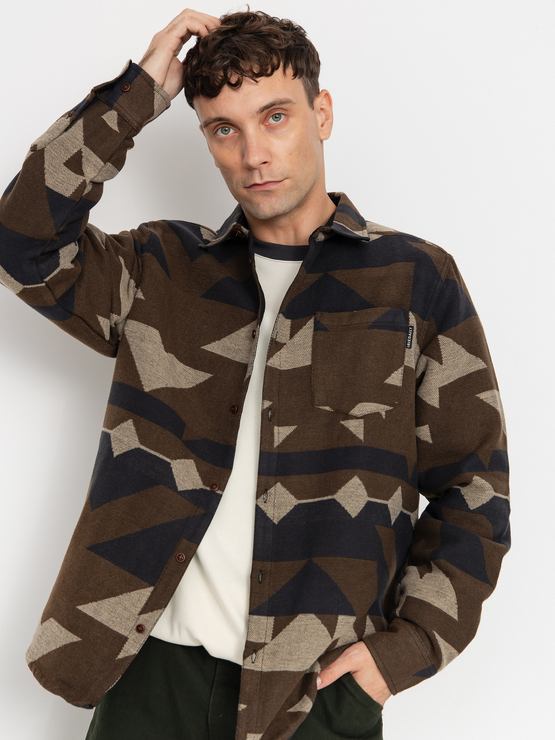 Риза Iriedaily Santania (dark coffee)