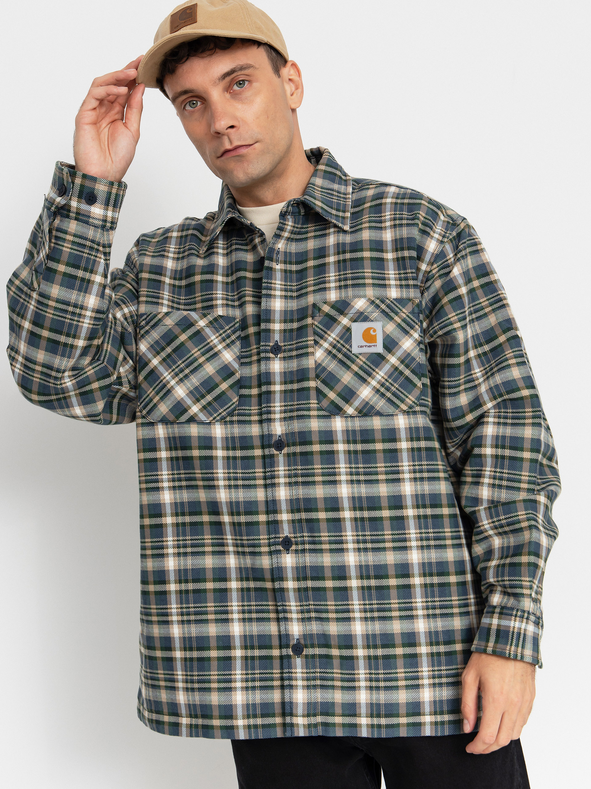 u042fu043au0435 Carhartt WIP Cronyn (cronyn check/dark navy)