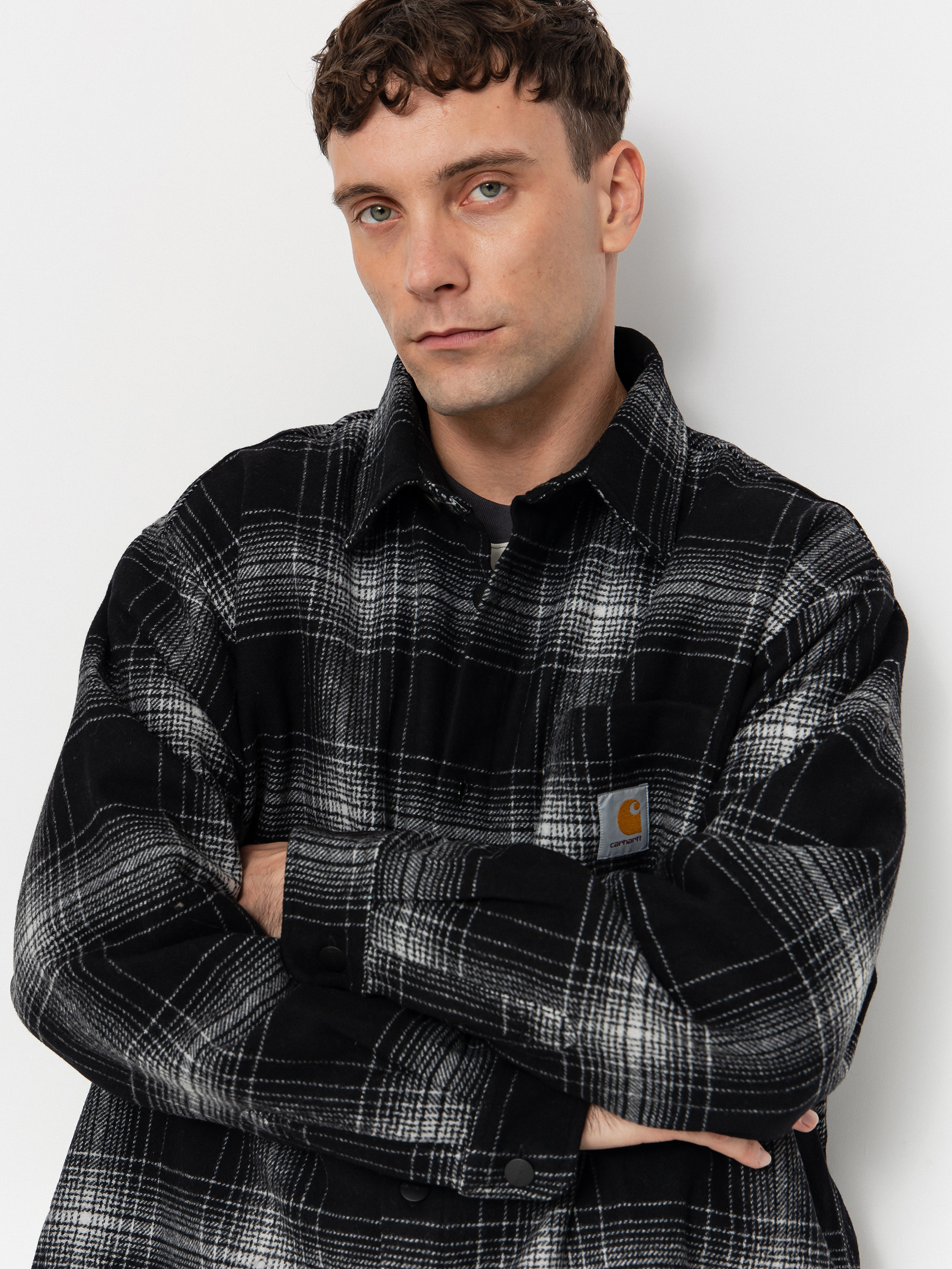 Яке Carhartt WIP Brennan (brennan check/black/wax)