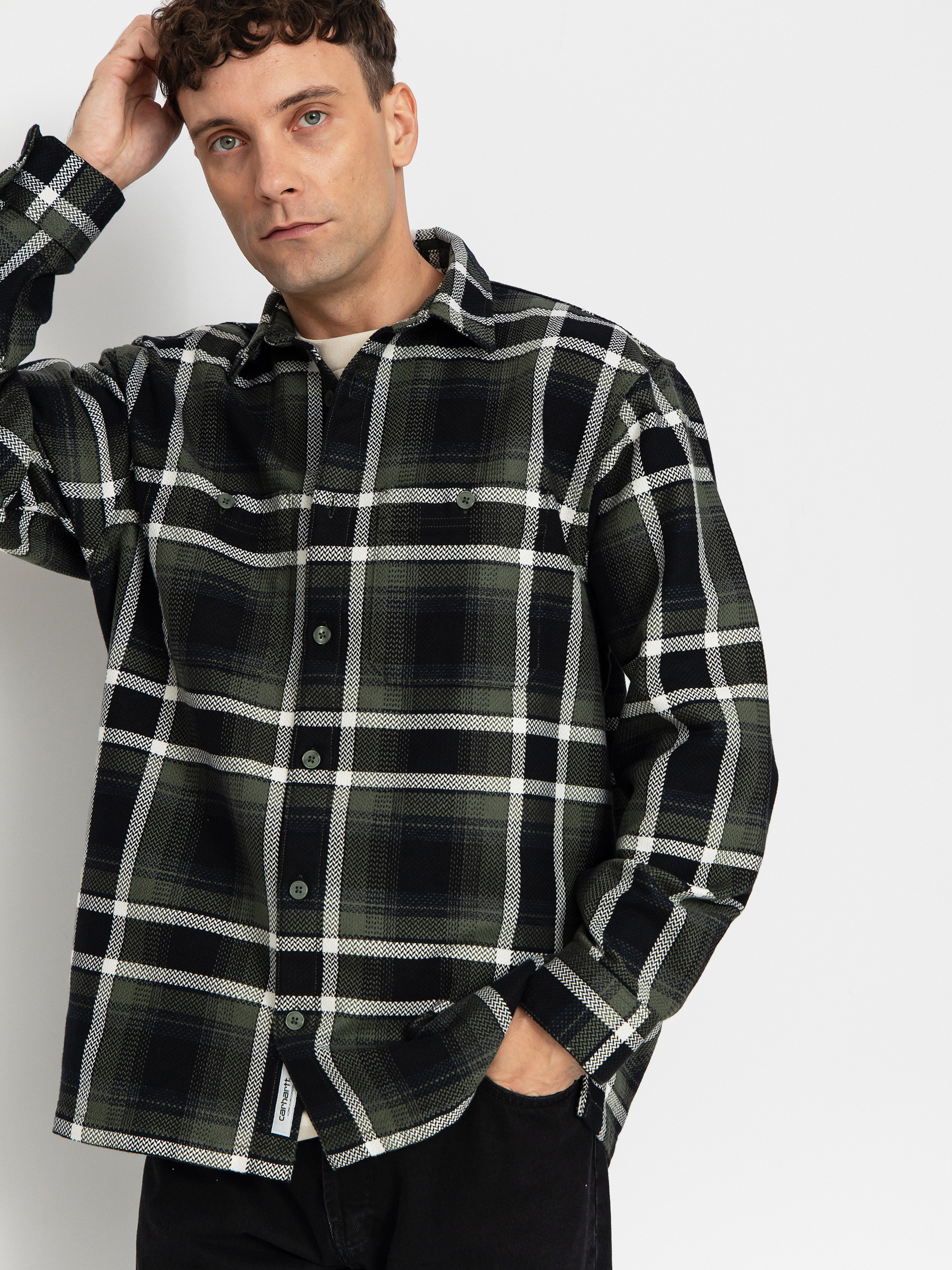 Риза Carhartt WIP Vaughn (vaughn check/opuntia)