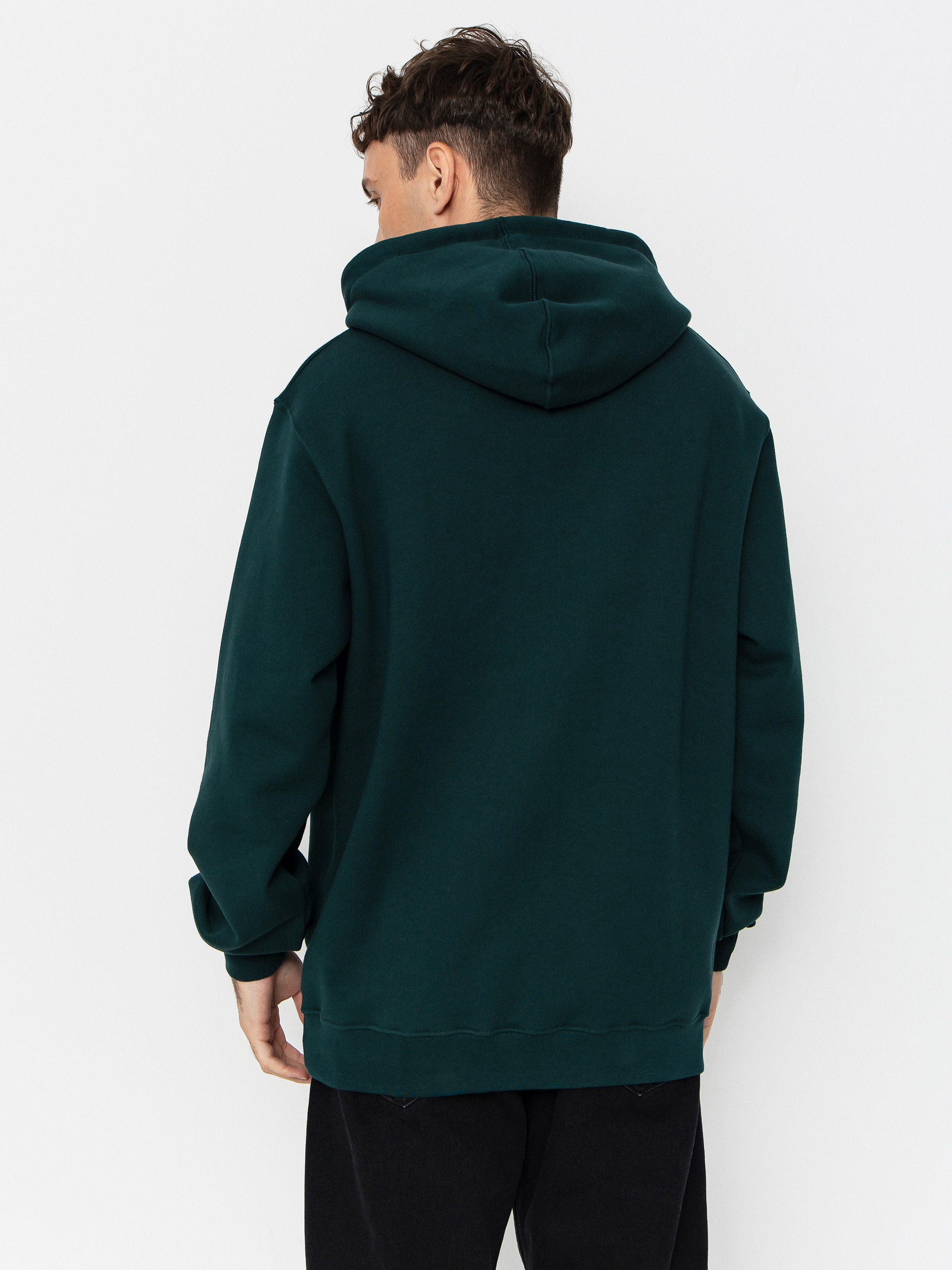 Суитшърт с качулка Iriedaily Bone Cat HD (nightforest)