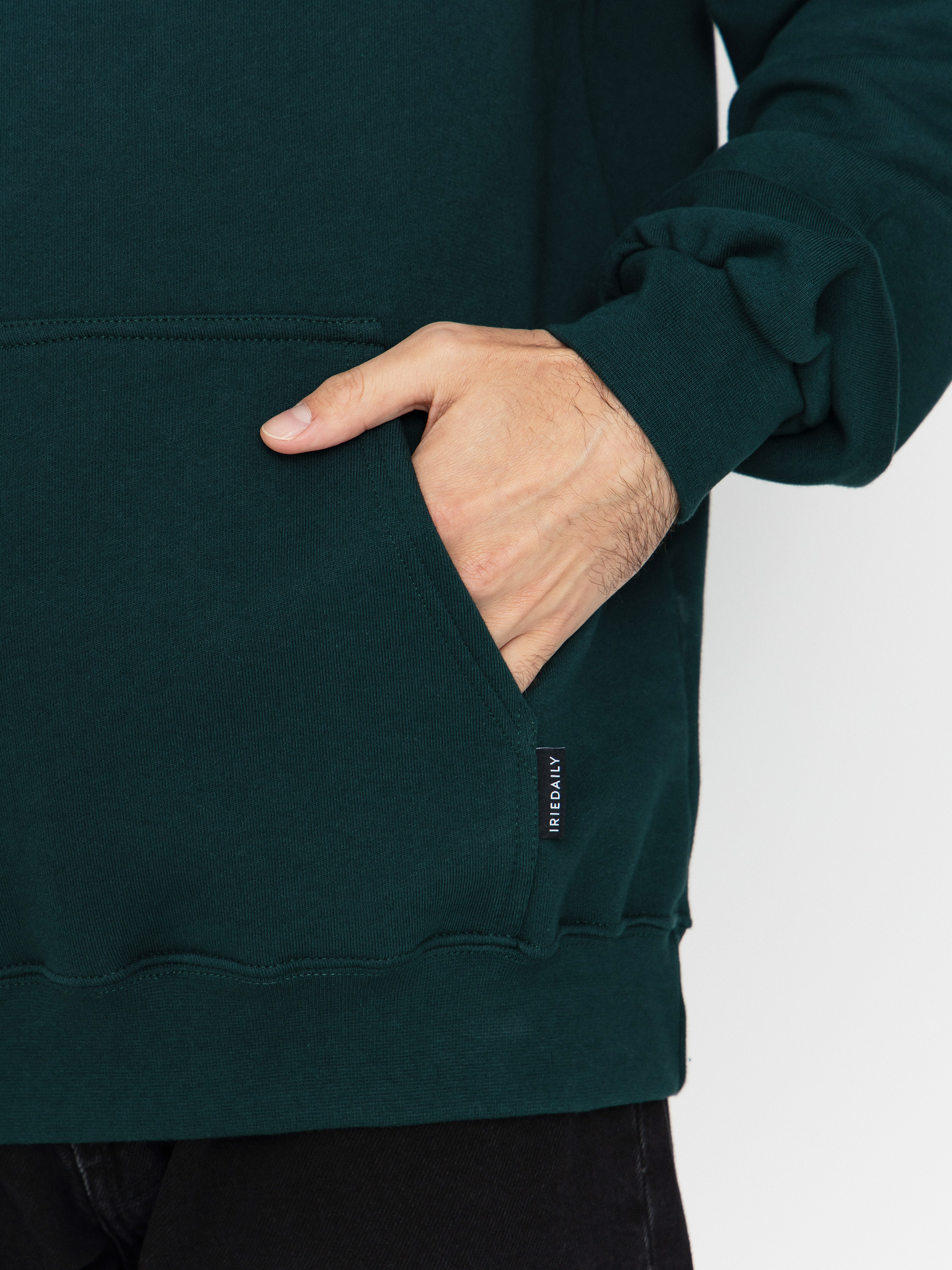 Суитшърт с качулка Iriedaily Bone Cat HD (nightforest)