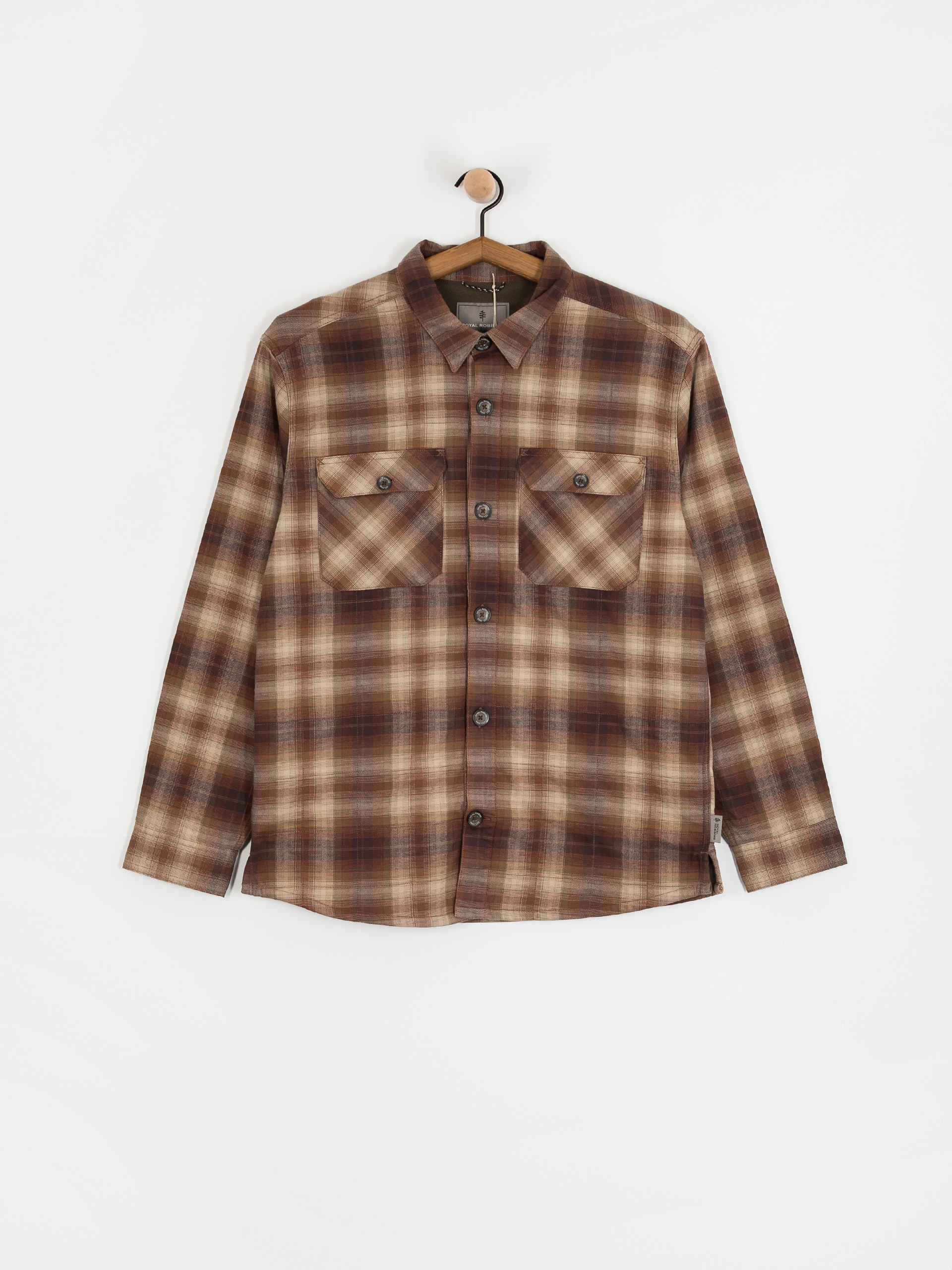 Риза Royal Robbins Snowcap Lined Flannel (seal brown tioga pld)