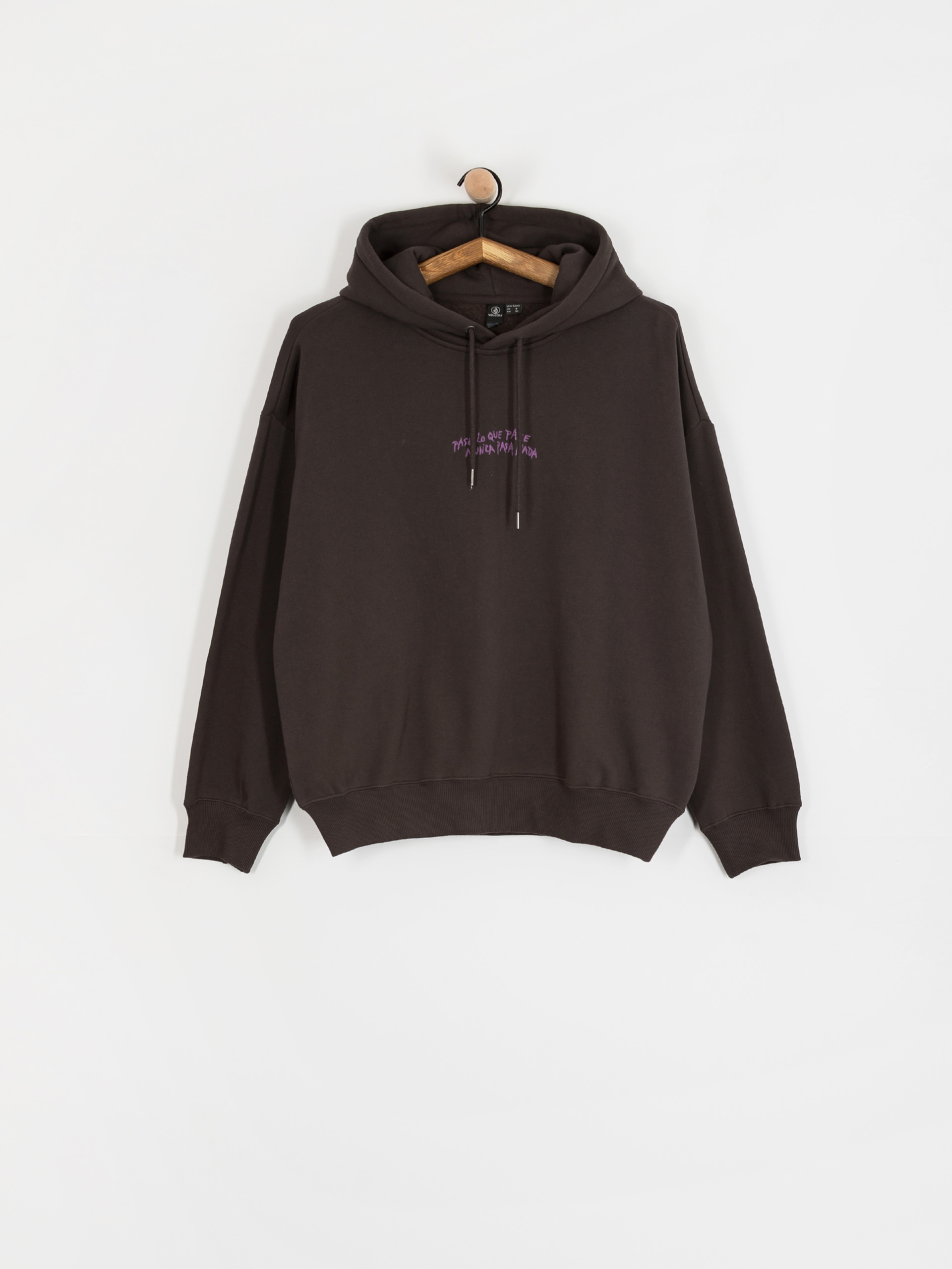 Суитшърт с качулка Volcom Moove On HD Wmn (vintage black)